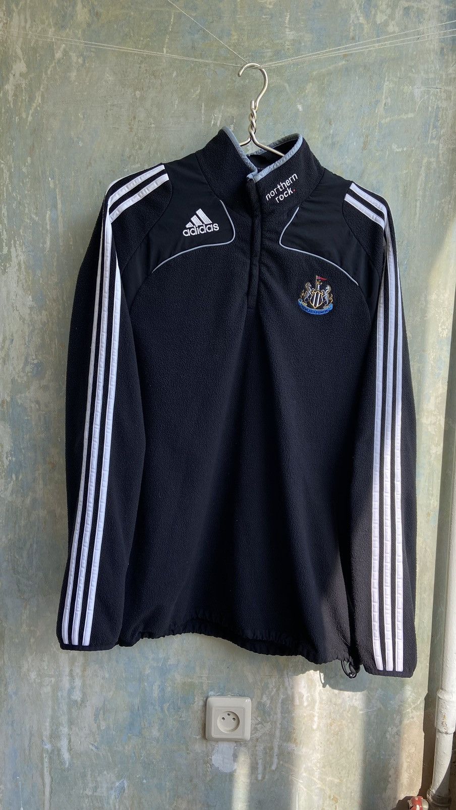 Adidas × Vintage Vintage Adidas Newcastle United Fleece Sweater Size US L / EU 52-54 / 3 - 5 Thumbnail