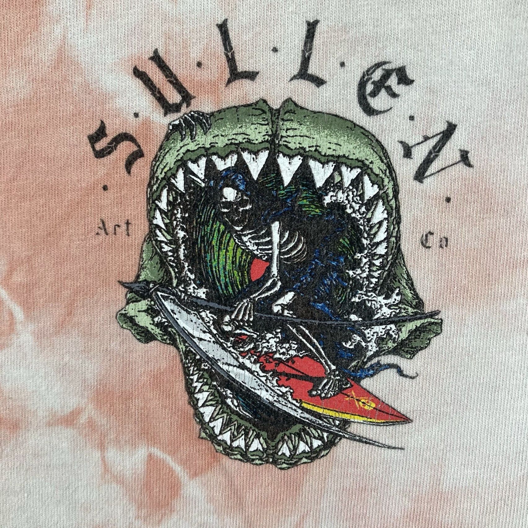 Vintage Sullen Men's 2XL Storm Riders Short Sleeve Premium T Shirt Tattoo Reaper Surfing Size US XXL / EU 58 / 5 - 4 Thumbnail