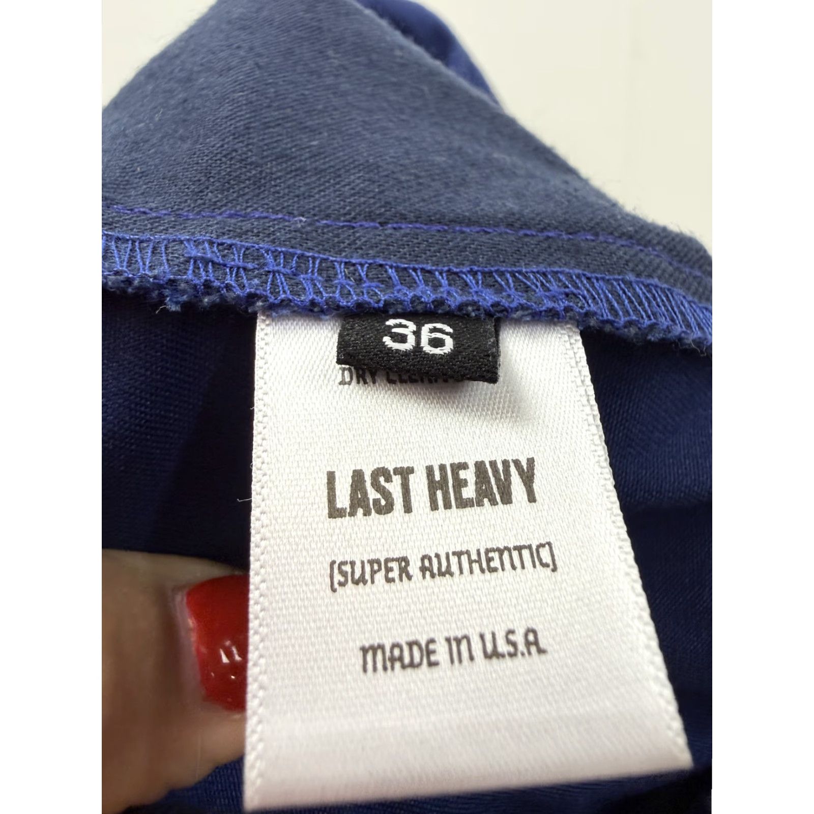 Vintage VINTAGE Last Heavy Pants Mens 36x25 Blue Chino Straight Leg Twill Made In USA Casual Size US 36 / EU 52 - 5 Thumbnail