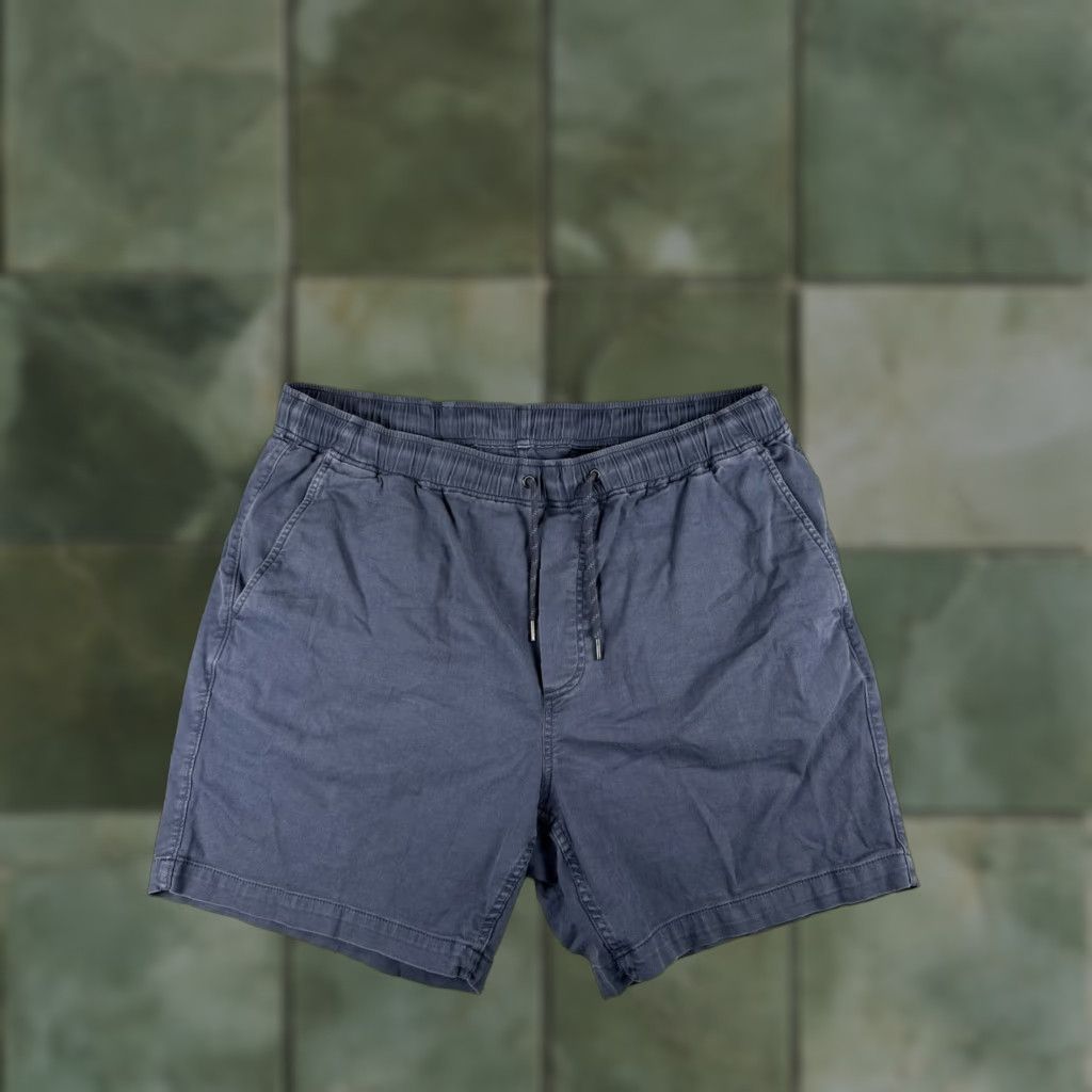 Faherty Faherty Shorts Mens XL Blue Chino Stretch Casual Regular Zip Pockets Logo Button Size US 36 / EU 52 - 1 Thumbnail