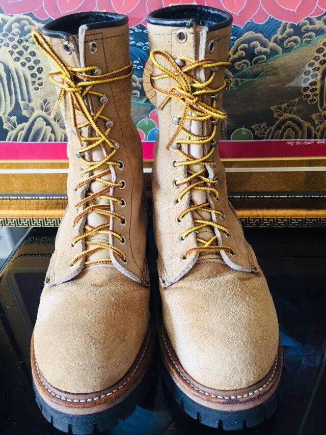 Red Wing 8268 Roughout Engineer Boots | Grailed