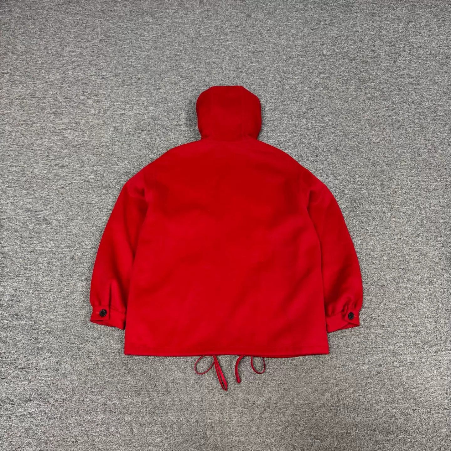 Prada Prada red suede waterripple triangle logo hooded zip jacket Size XS / US 0-2 / IT 36-38 - 2 Thumbnail