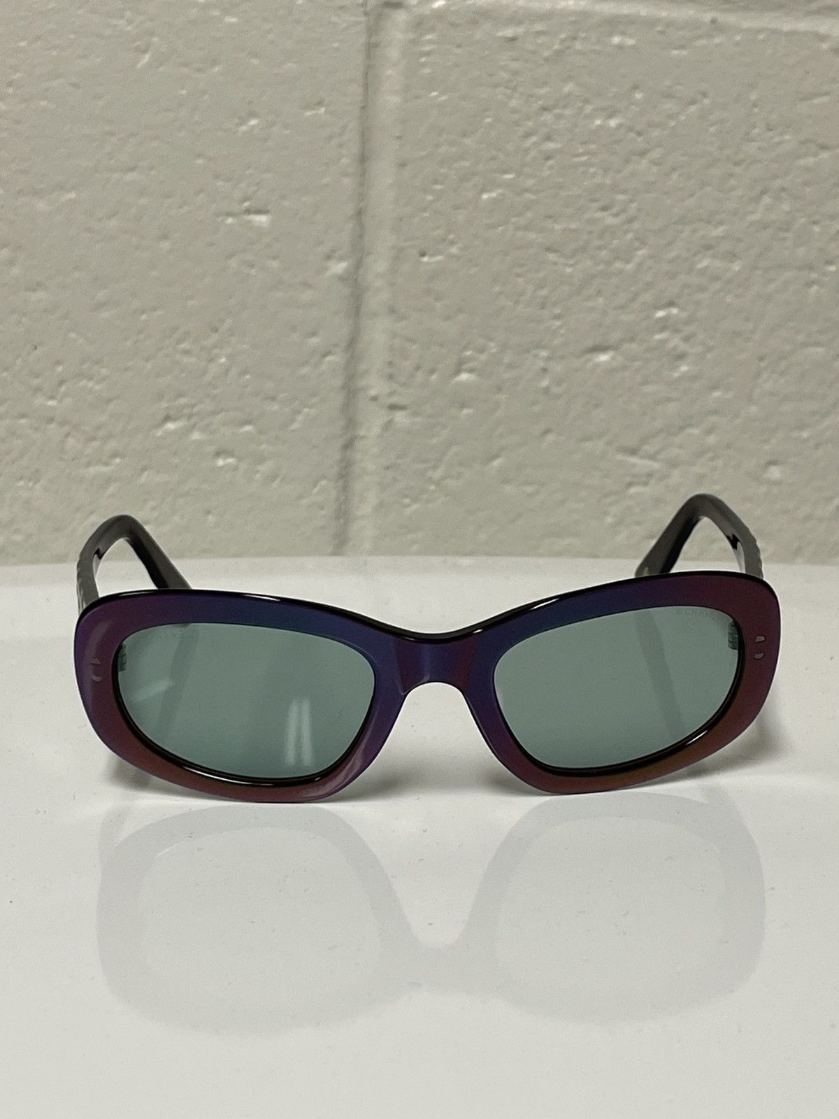 Chanel × Vintage Chanel 5009 Iridescent Rainbow Quilted 90’s Sunglasses Size ONE SIZE - 3 Thumbnail