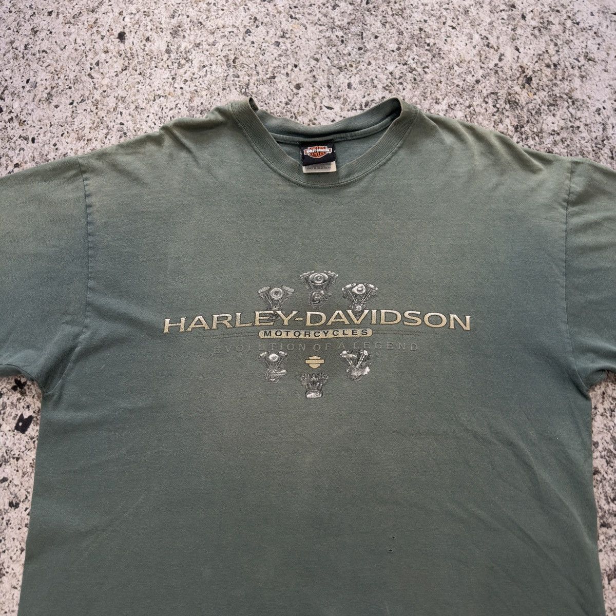 Harley Davidson Faded Thrashed Distressed Harley Tee ERD Grunge Biker Chrome Size US XL / EU 56 / 4 - 5 Thumbnail