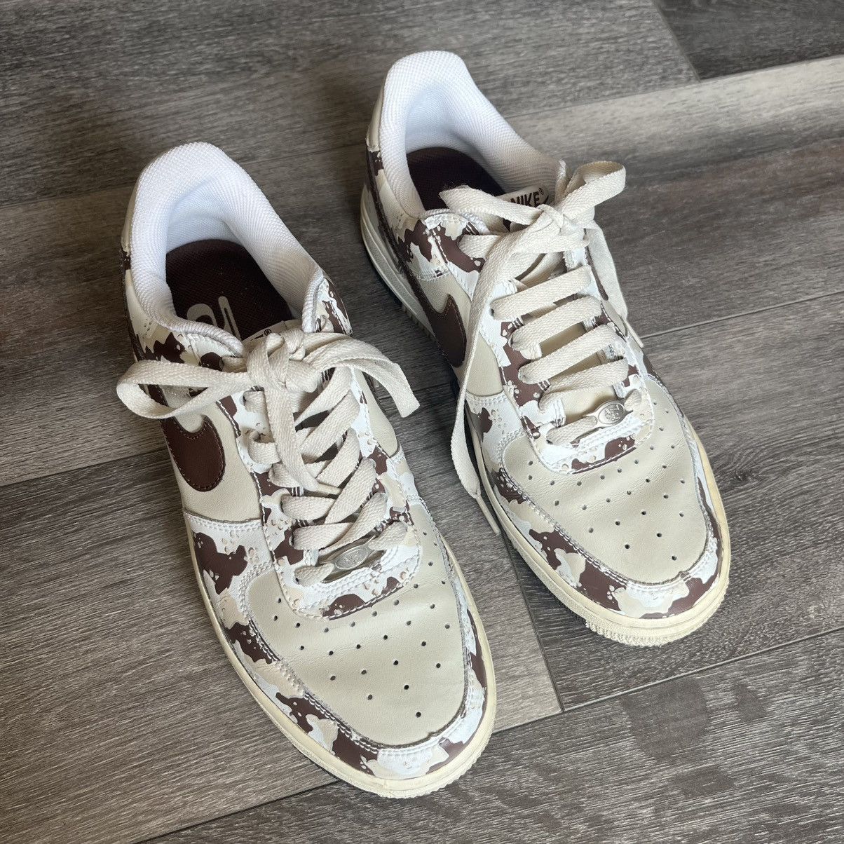 Nike Vintage 2006 Nike Air Force 1 Premium Birch Camo 310577-221 Size US 7 / EU 40 - 2 Thumbnail