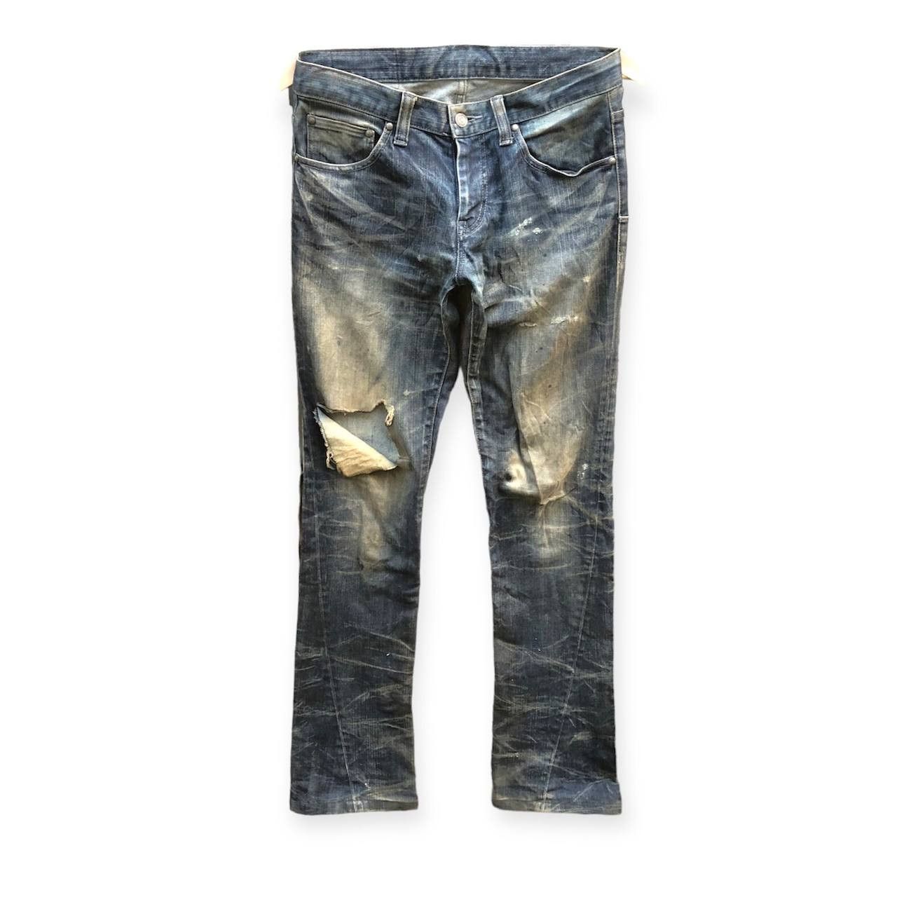 TORNADO MART WHISKER DISTRESSED JEANS