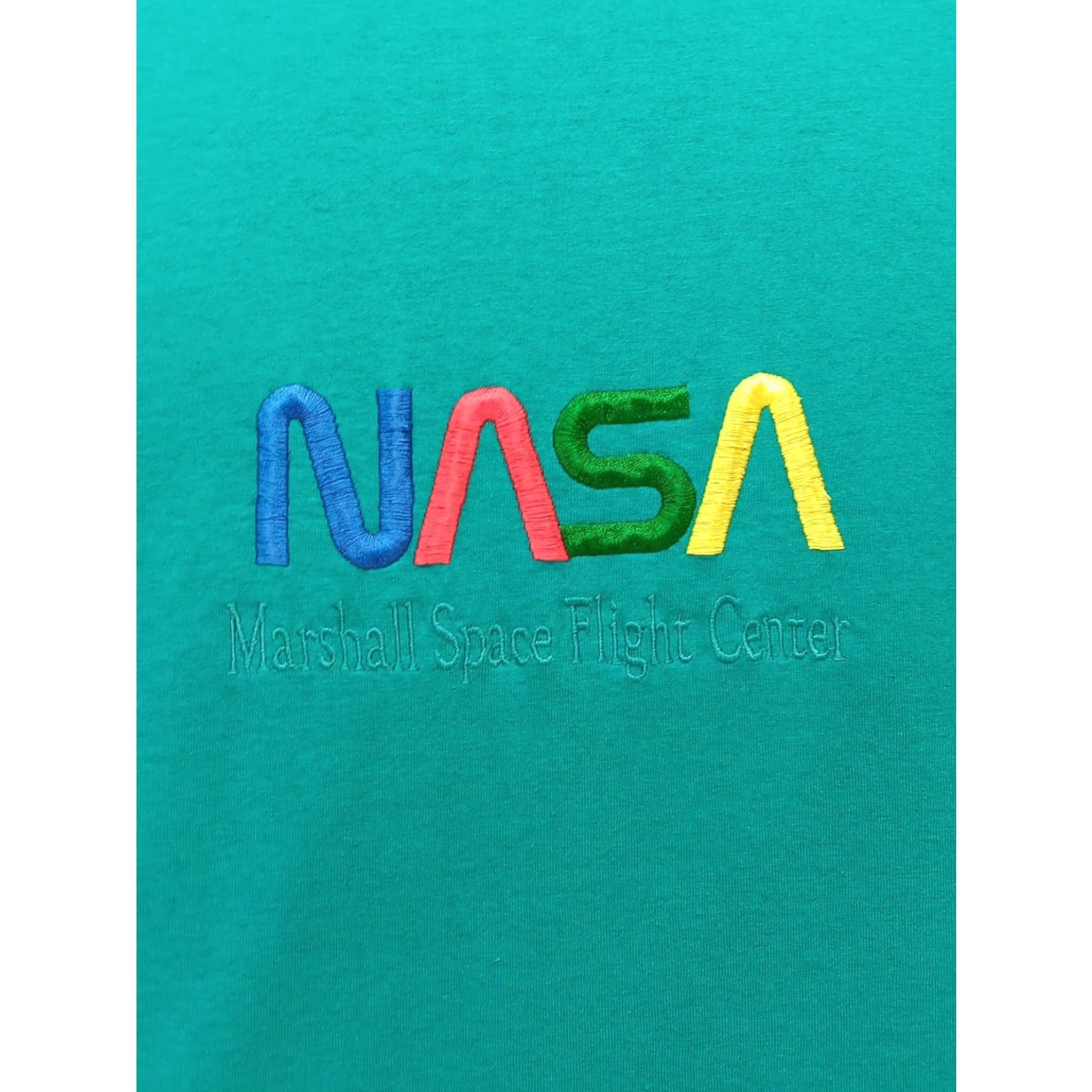 Vintage VINTAGE Screen Stars Best NASA Marshall Space Flight Center T-Shirt L Green Unisex Adults Crew Neck Short Sleeve Embroidered USA RARE Size US L / EU 52-54 / 3 - 3 Thumbnail