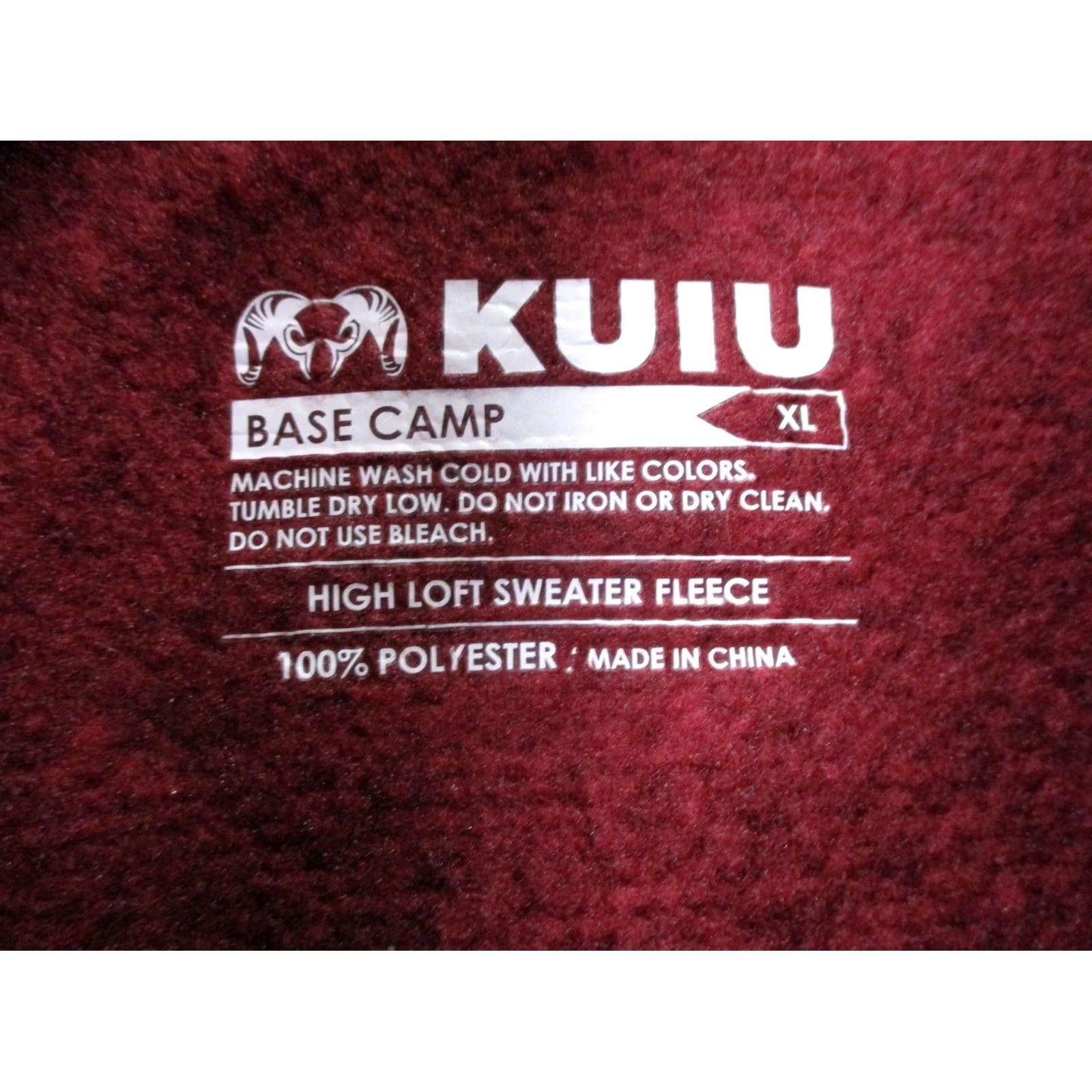 Vintage KUIU Jacket Womens XL Red High Loft Fleece Windbreaker Jacket Size XL / US 12-14 / IT 48-50 - 6 Thumbnail