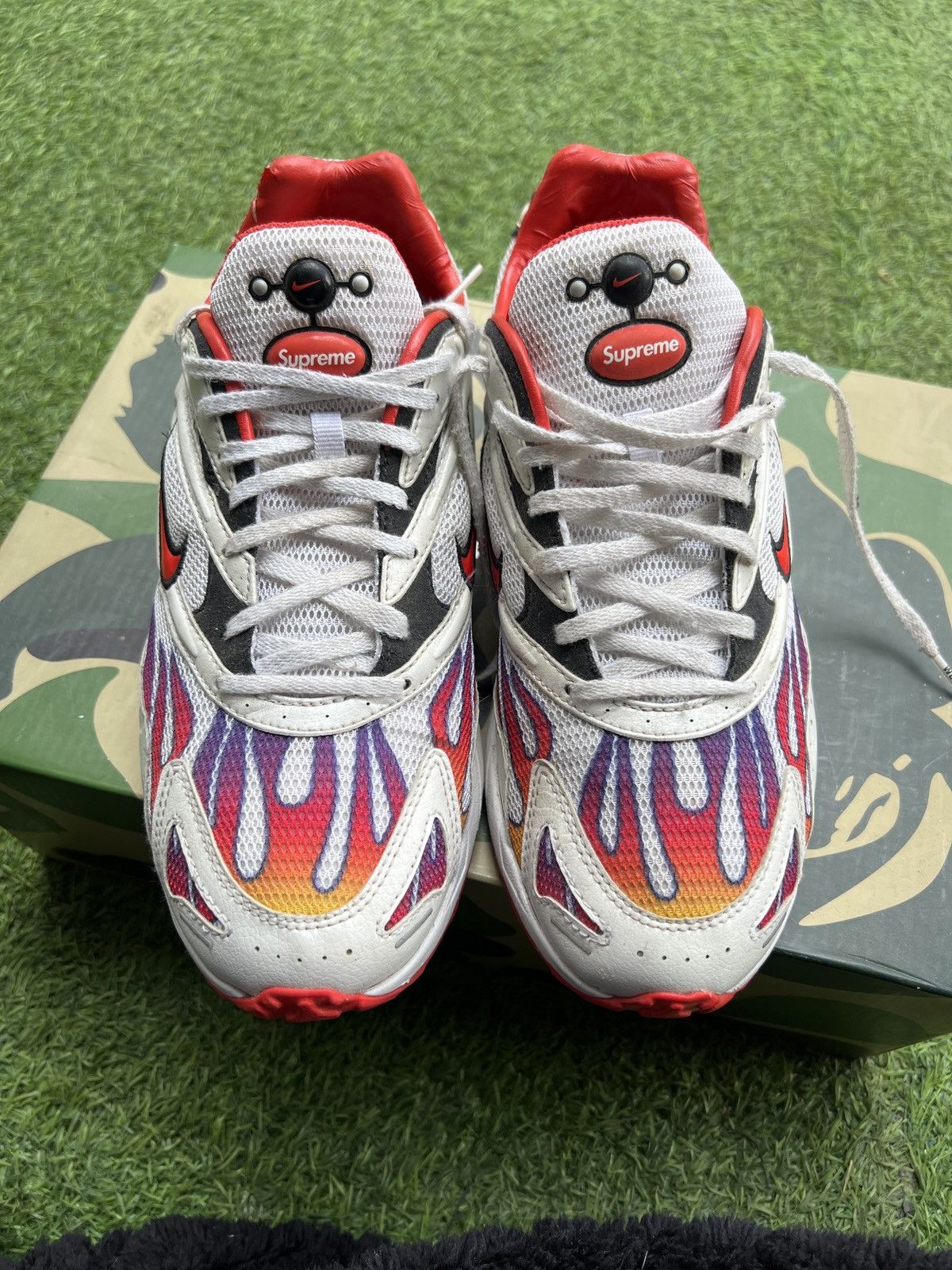 Nike × Supreme Nike x Supreme Zoom Streak Spectrum Plus 'Habanero Red' Size US 8 / EU 41 - 4 Thumbnail
