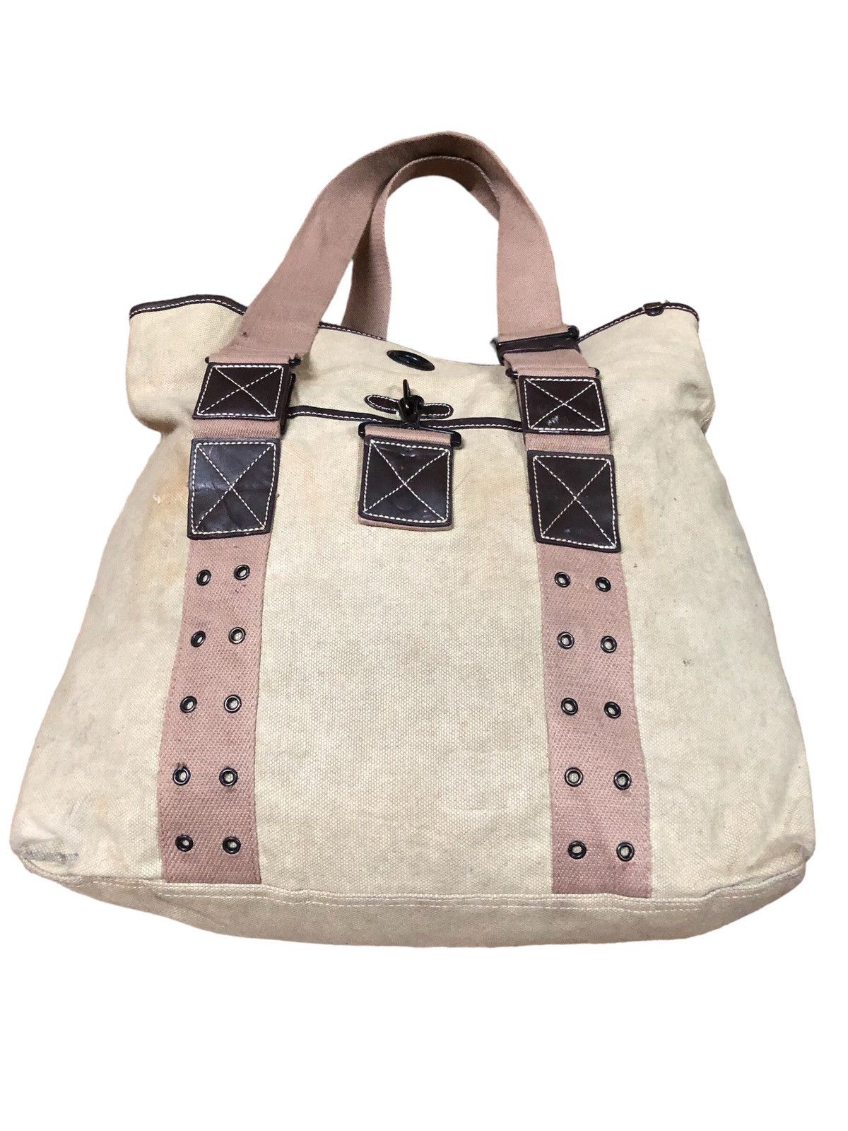 RARE !! Y’ACCS By Yohji Yamamoto duck canvas Tote Bag