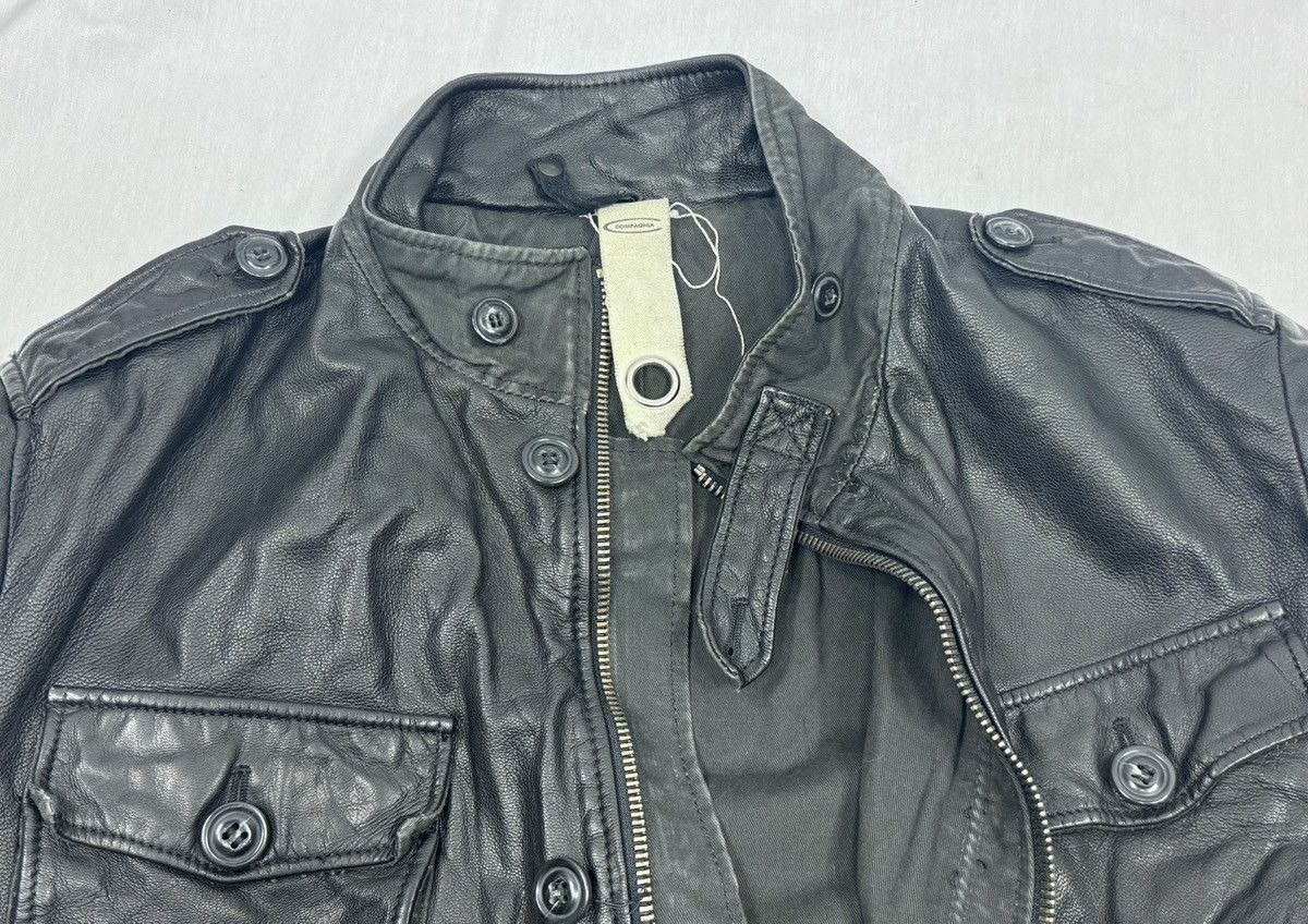 Vintage Compagnia Delle Pelli Military Motorcycle Leather Jacket Size US XXL / EU 58 / 5 - 16 Thumbnail