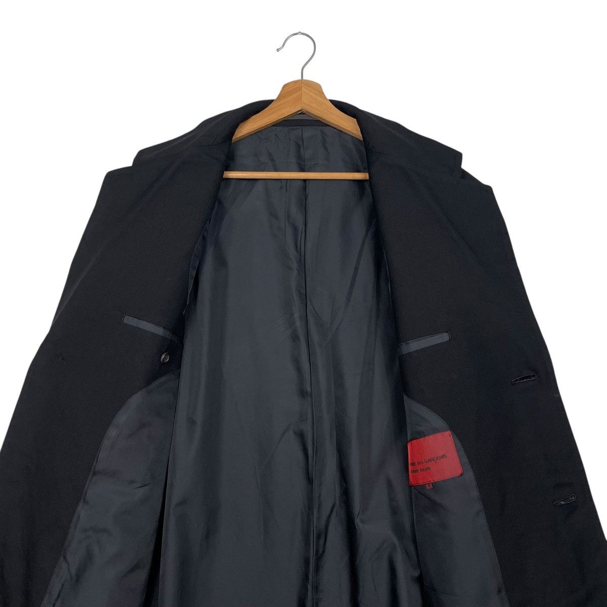 Comme des Garcons Homme Deux Vtg AD1988 Comme Des Garcons Homme Deux Wool Overcoat Size US M / EU 48-50 / 2 - 13 Thumbnail