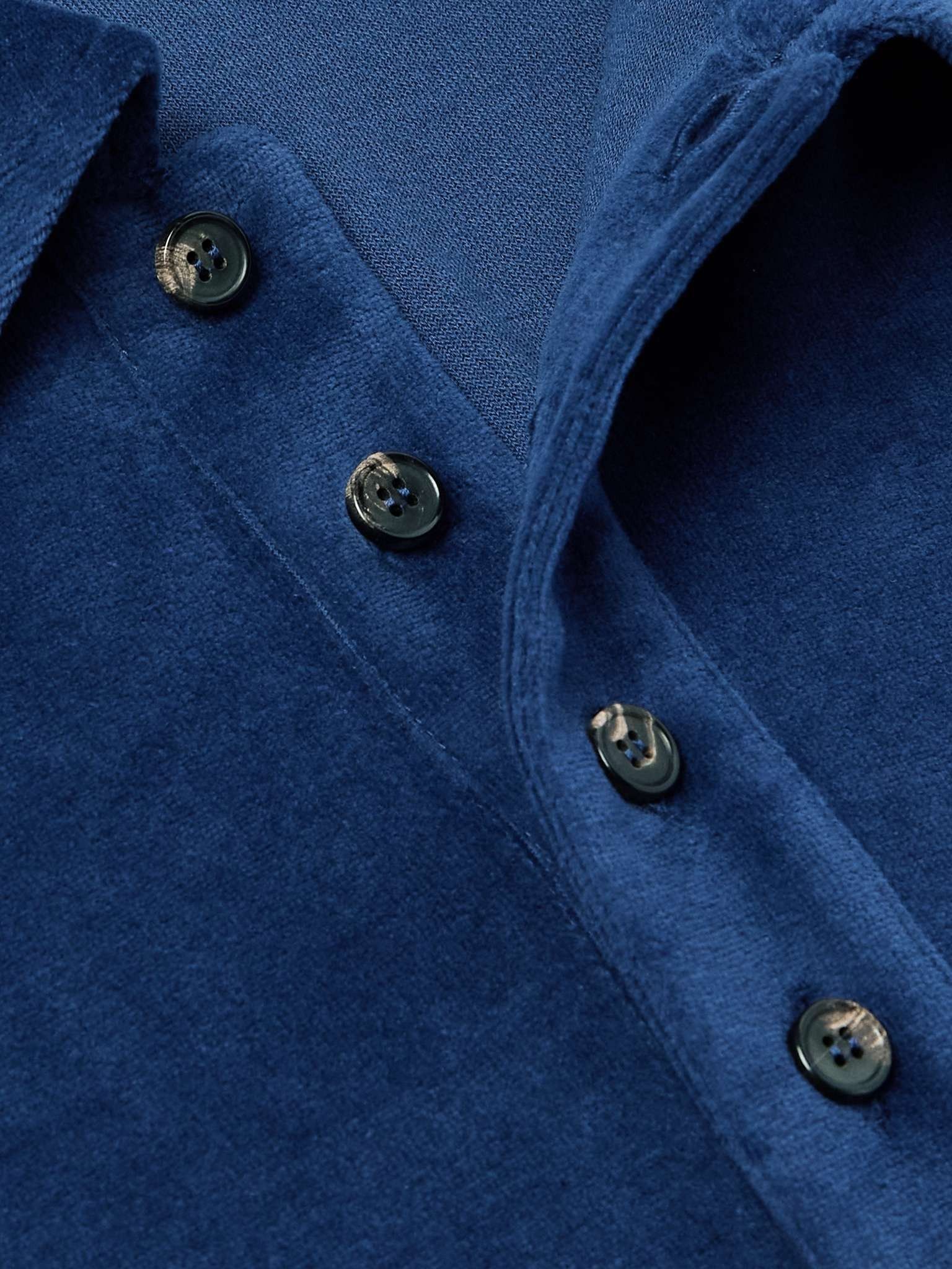 Loro Piana o1w1db10125 FAN9299 Tsubaki Polo Shirt in Navy Blue Size US XL / EU 56 / 4 - 5 Thumbnail