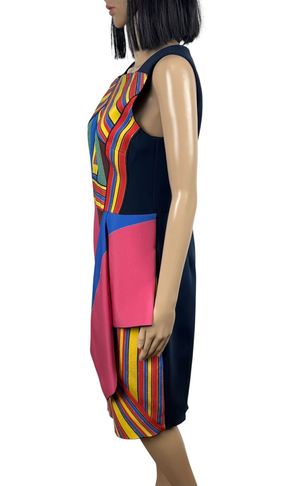 Peter Pilotto Peter Pilotto Patterned Dress Multicolor Polyester Silk 14 Size L / US 10 / IT 46 - 5 Thumbnail