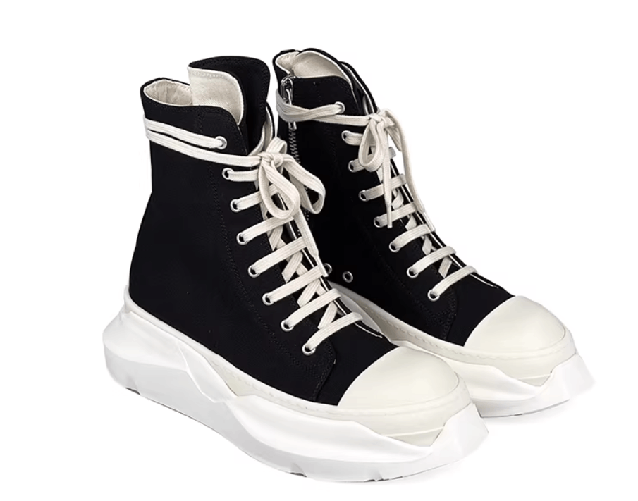 Rick Owens Drkshdw Rick Owens DRKSHDW Men's Canvas Low & High Sneakers Size US 9.5 / EU 42-43 - 3 Thumbnail