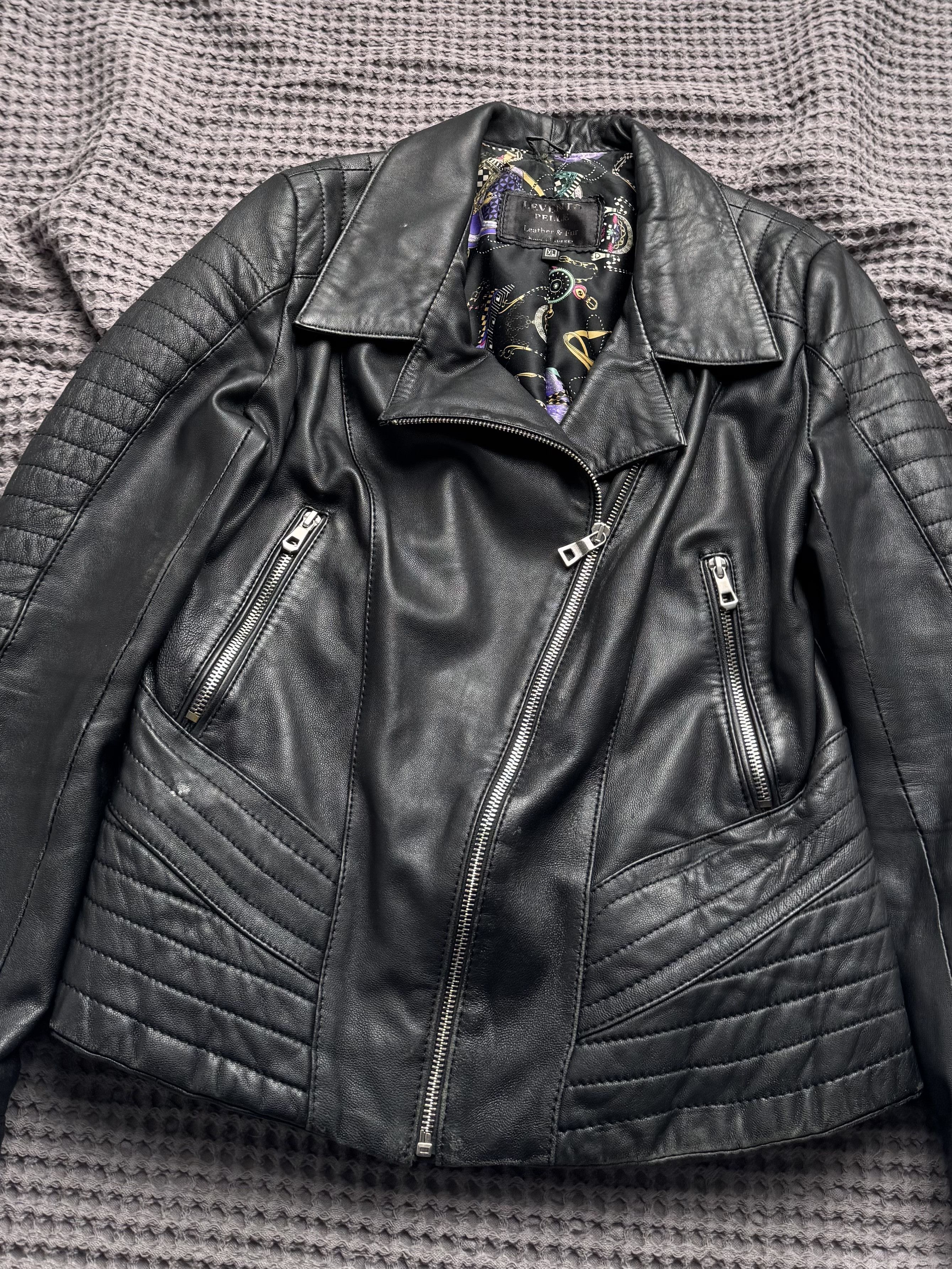 Vintage Vintage Leather Biker Jacket Moto Zip Quilted Slim Fit Coat Size S / US 4 / IT 40 - 5 Thumbnail