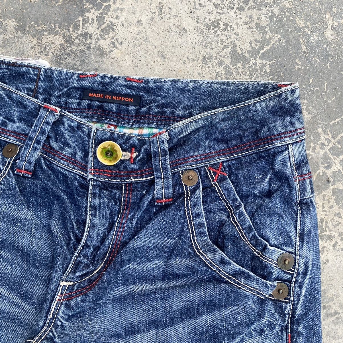 Japanese Brand × Vintage ET BOITE Made In Nippon Flared Jeans KAPITAL STYLE Size 24" / US 00 / IT 34 - 6 Thumbnail