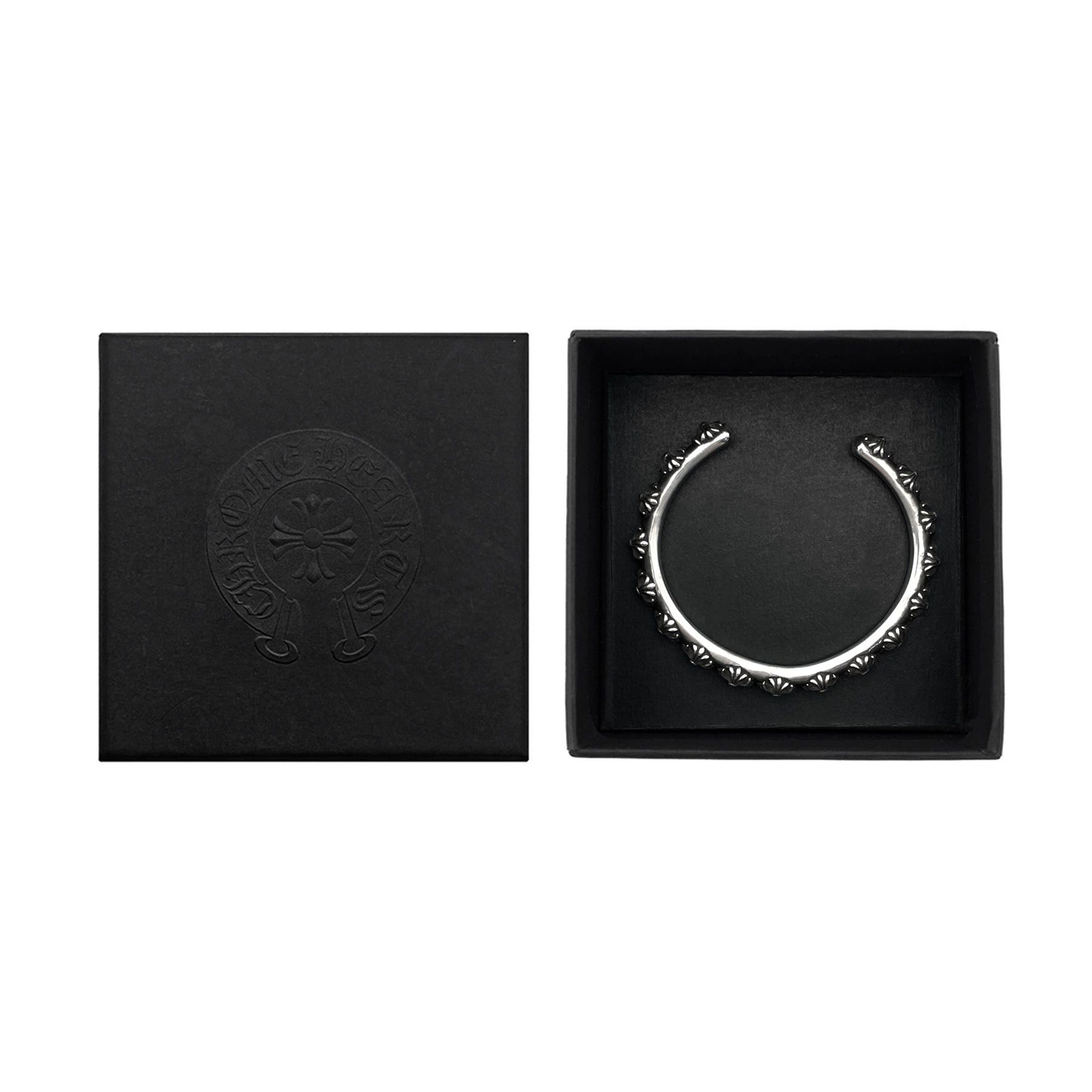 Chrome Hearts Chrome Hearts Silver Diamonds SBT Cross Bangle Bracelet Size ONE SIZE - 3 Thumbnail