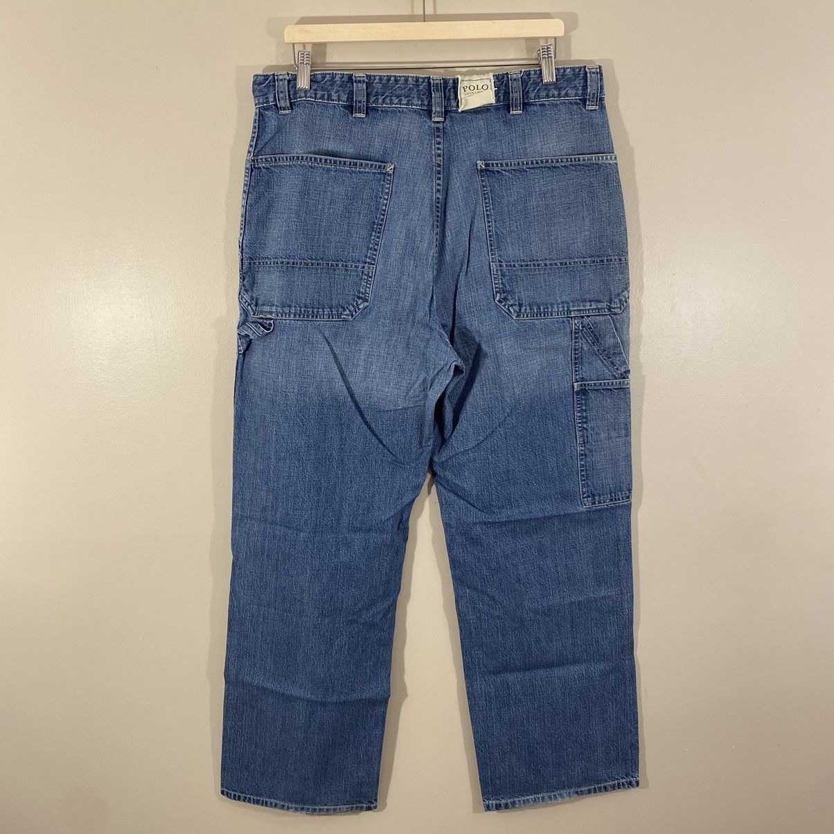 Vintage Vintage Polo Ralph Lauren Dungaree Work Pants Rare Size US 36 / EU 52 - 2 Thumbnail