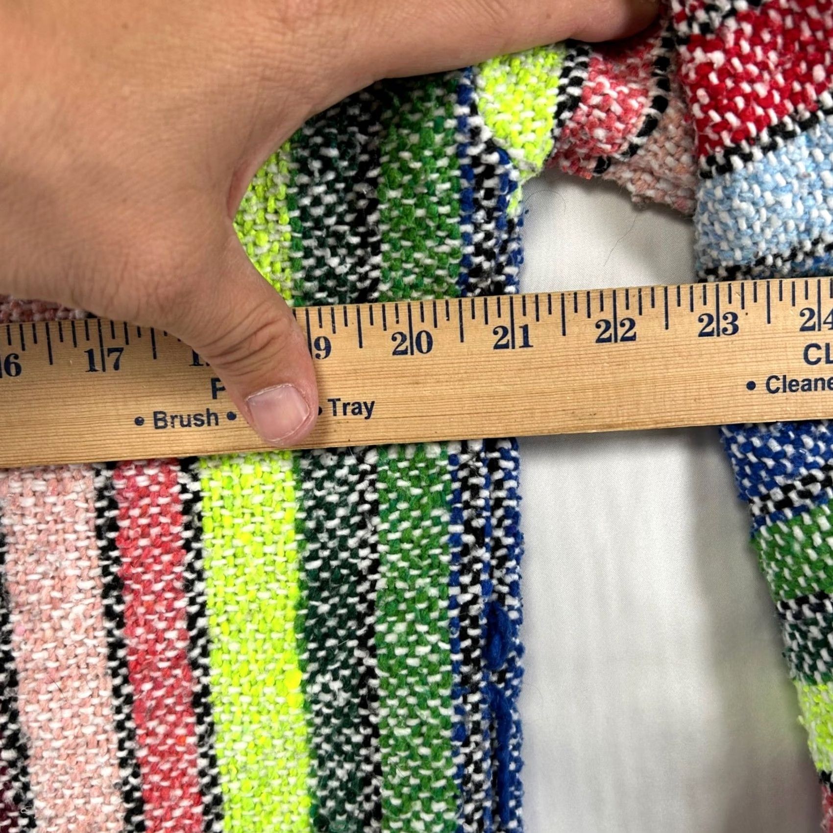 CO Earthbound Trading Co. Baja Hoodie Mens M Multicolor Striped Knit Pullover Hooded Kangaroo Pocket Jerga Boho Surf Ethnic Woven Blanket Size US M / EU 48-50 / 2 - 6 Thumbnail