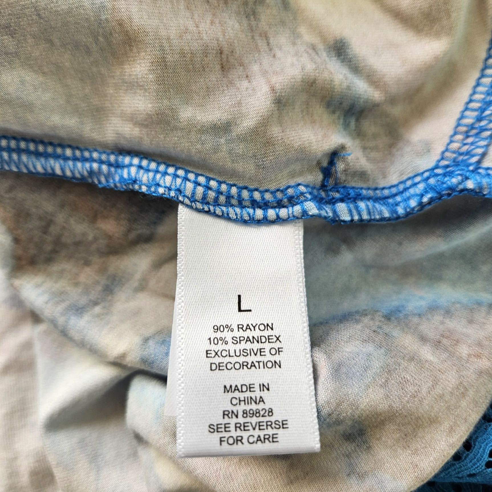 Vintage LOGO Lori Goldstein Womens Top Blouse L Blue Brown Long Sleeve Pockets Size L / US 10 / IT 46 - 4 Thumbnail
