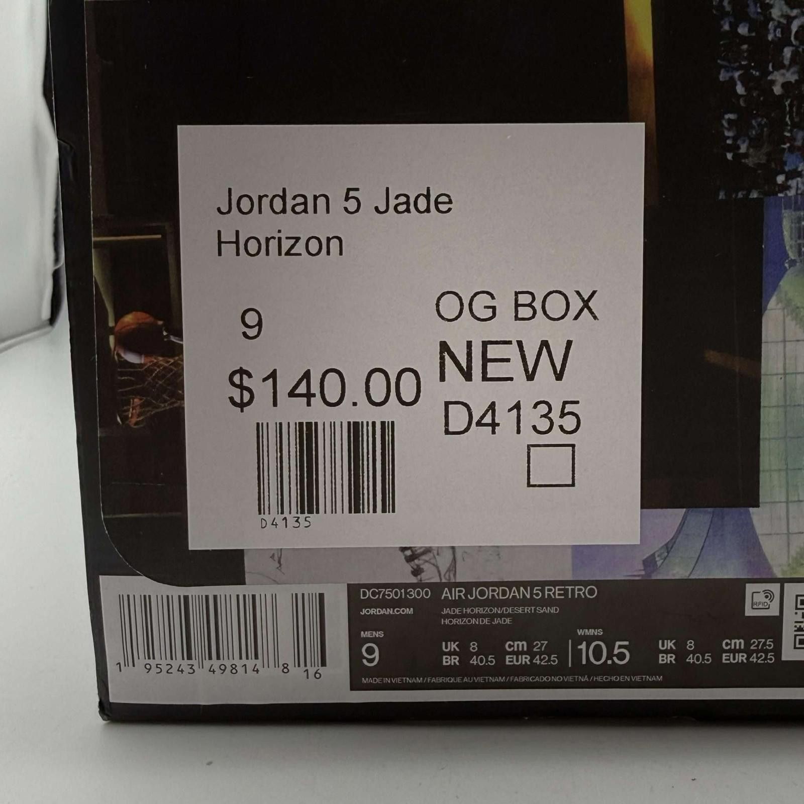 Jordan Brand Jordan 5 Jade Horizon OG Box New D4135 Size US 9 / EU 42 - 8 Thumbnail