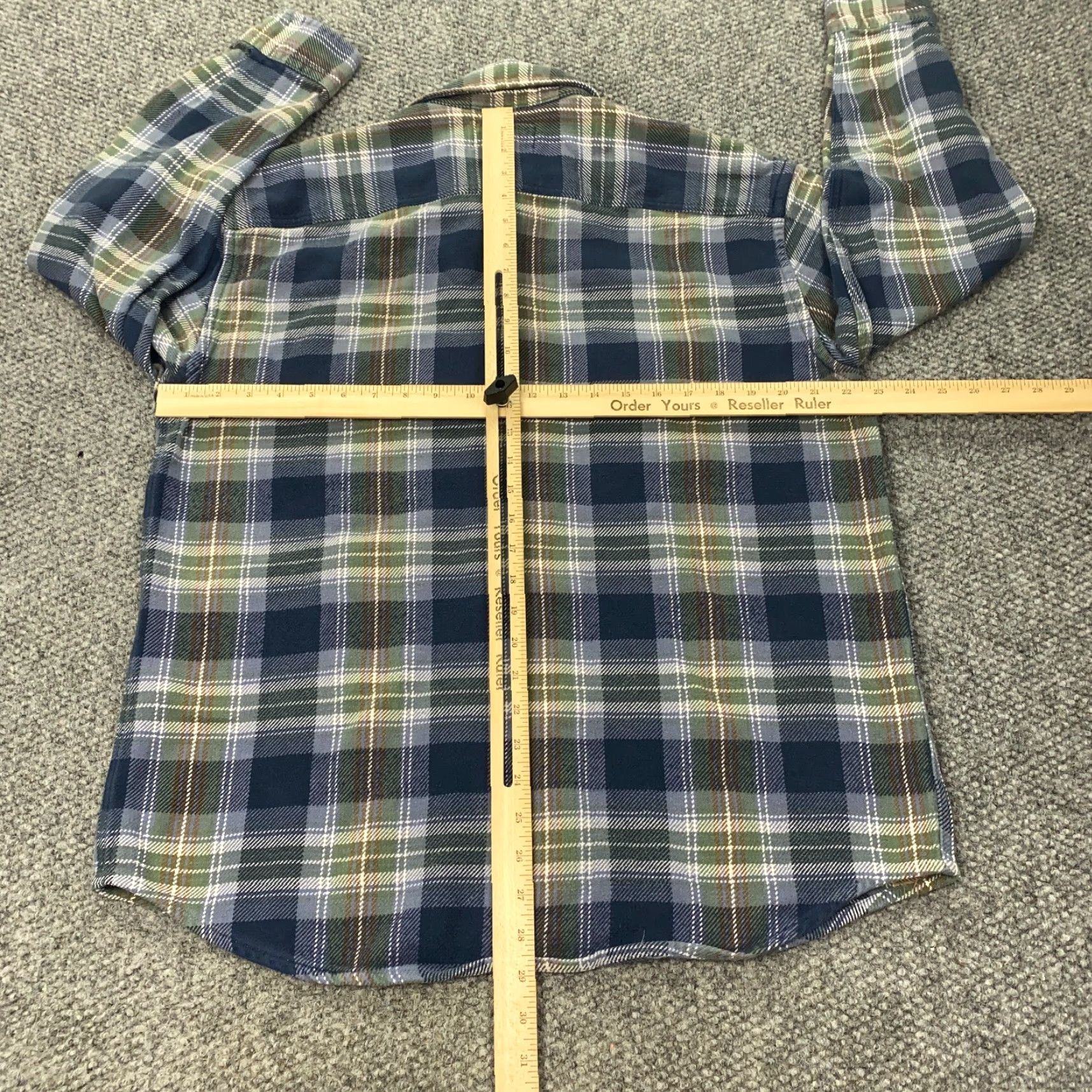 Vintage VTG Alaska Wilderness Gear Flannel Shirt Mens Large Blue Plaid Button Up Size US L / EU 52-54 / 3 - 5 Thumbnail