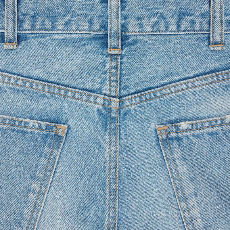 Celine o1w1db11124 Polly Denim Jeans in Blue Size 29" - 3 Thumbnail