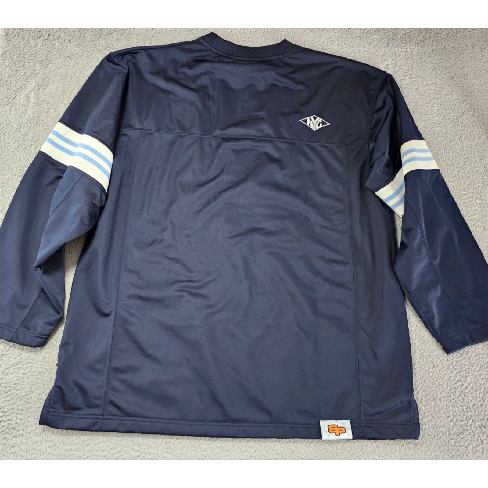 Southpole VINTAGE Southpole Jersey Football Mens 2XL Navy Pullover Fleece Lined Crew Neck Embroidered Jersey Thermal 100% Polyester"} Size US XXL / EU 58 / 5 - 7 Thumbnail