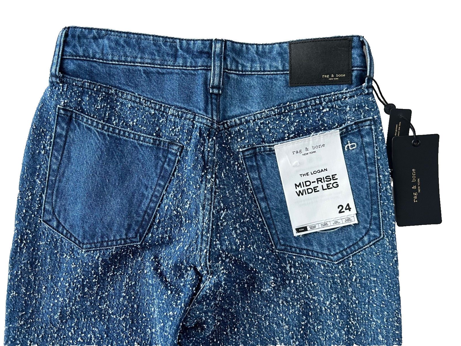 Rag & Bone Rag & Bone New York Logan Tweed Denim Jeans Midtweed ( 24 ) Size 24" / US 00 / IT 34 - 7 Thumbnail