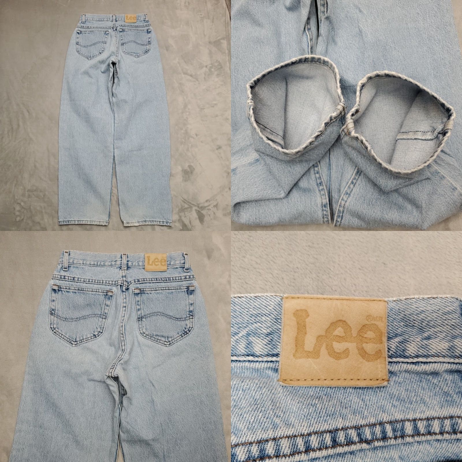 Lee VINTAGE Lee Jeans Mens 30x30 Faded Blue Denim Tapered Leg Baggy Straight 90s 5-Pocket Mens Denim Pants Size US 30 / EU 46 - 8 Thumbnail