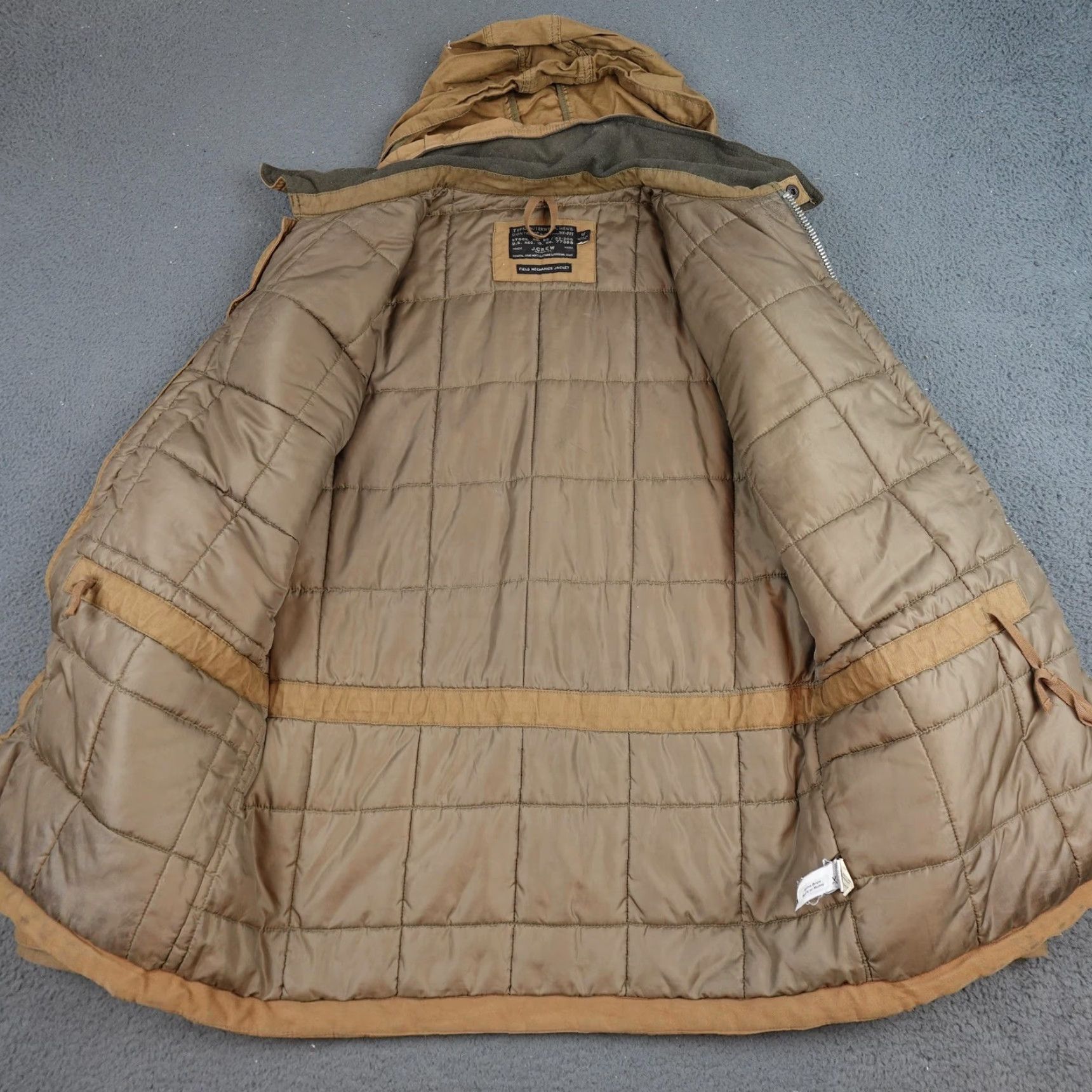 J.Crew J.Crew Field Mechanics Jacket Mens M Beige Hooded Canvas Full Zip Insulated Military Style Shirt? Size US M / EU 48-50 / 2 - 6 Thumbnail