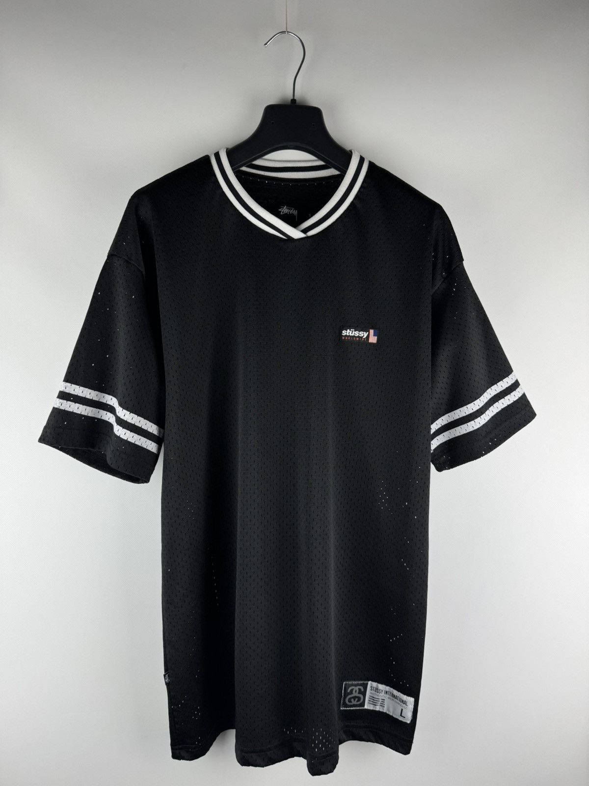 Streetwear × Stussy Stussy long sleeve football polo | Grailed