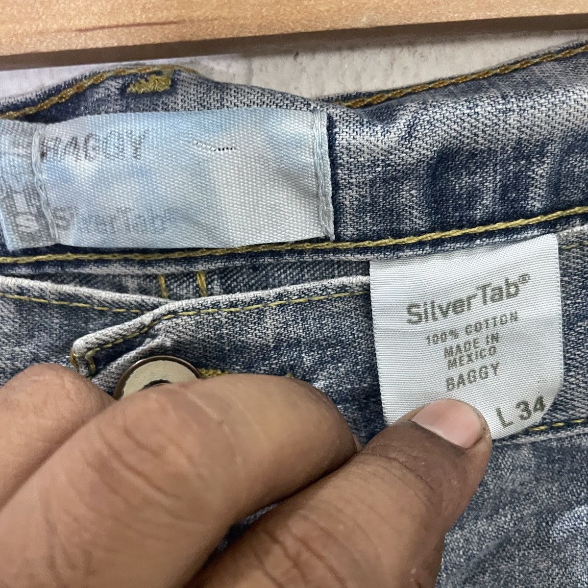 Levi's Vintage Levis Silver Tab Baggy Denim Size US 36 / EU 52 - 5 Thumbnail