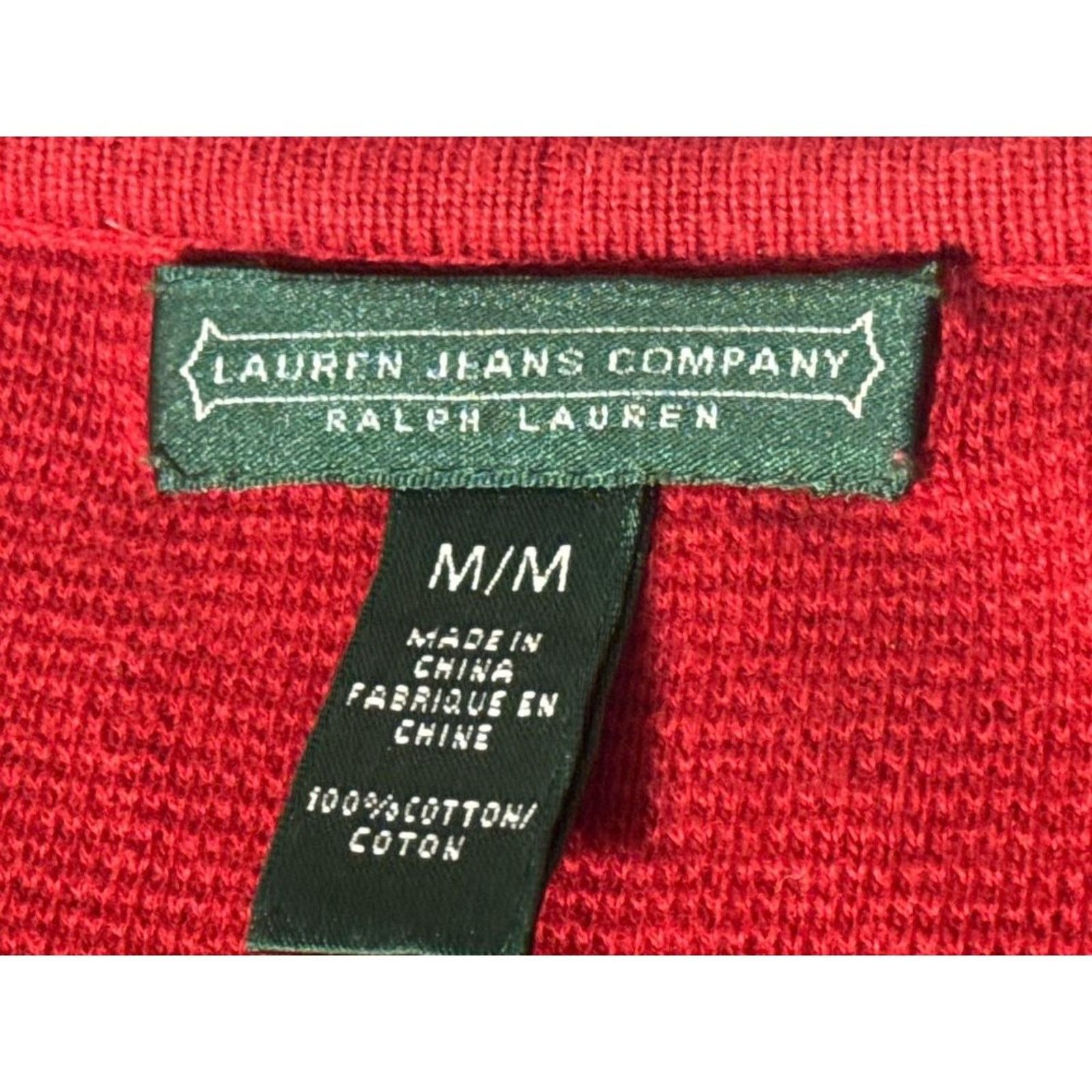 Lauren Ralph Lauren Lauren Jeans Company Ralph Lauren Pullover Red Medium Size M / US 6-8 / IT 42-44 - 5 Thumbnail
