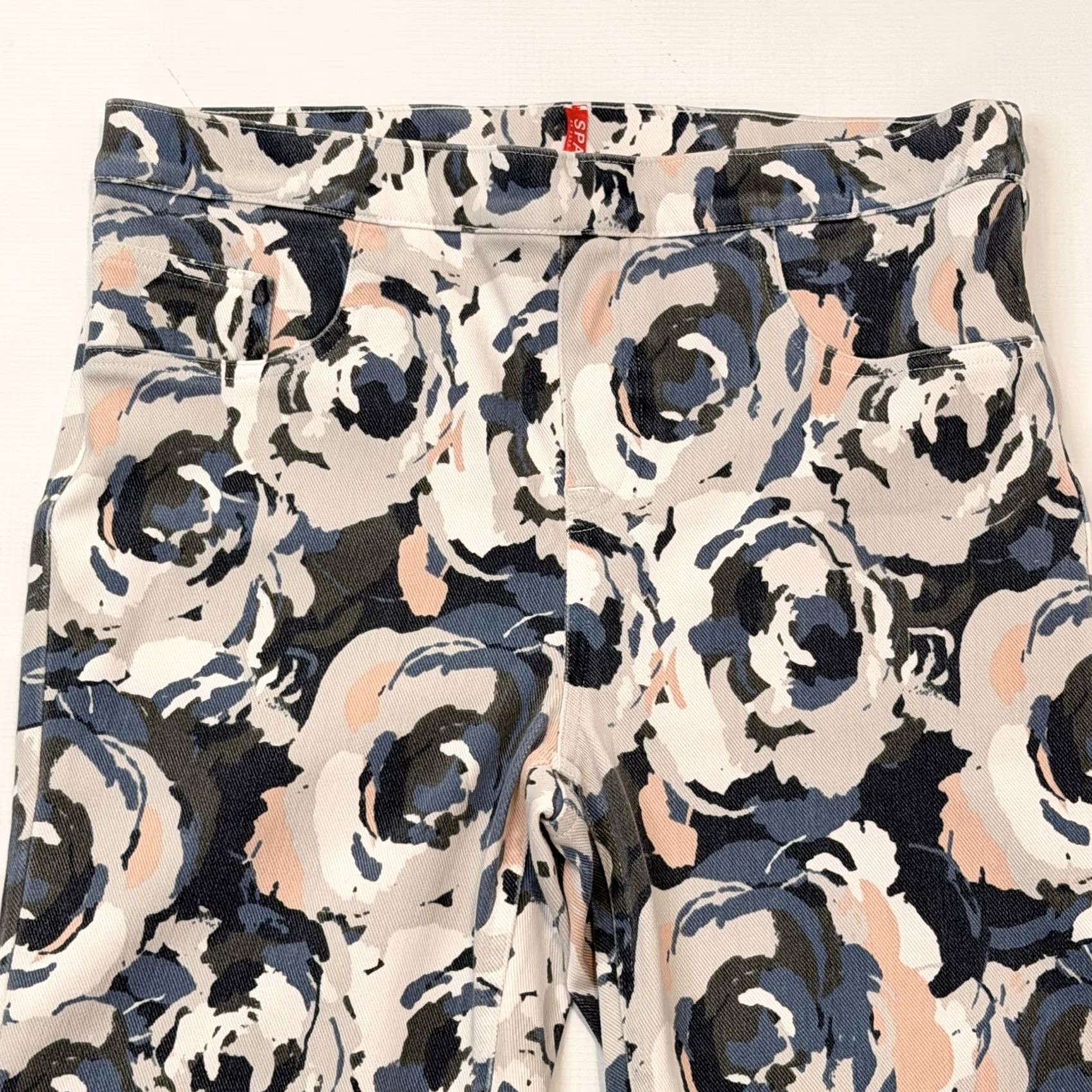 Spanx Spanx Pants Womens L Multicolor Floral Pull On Jegging Shaping Stretch Cropped Size 36" / US 14 / IT 50 - 2 Thumbnail