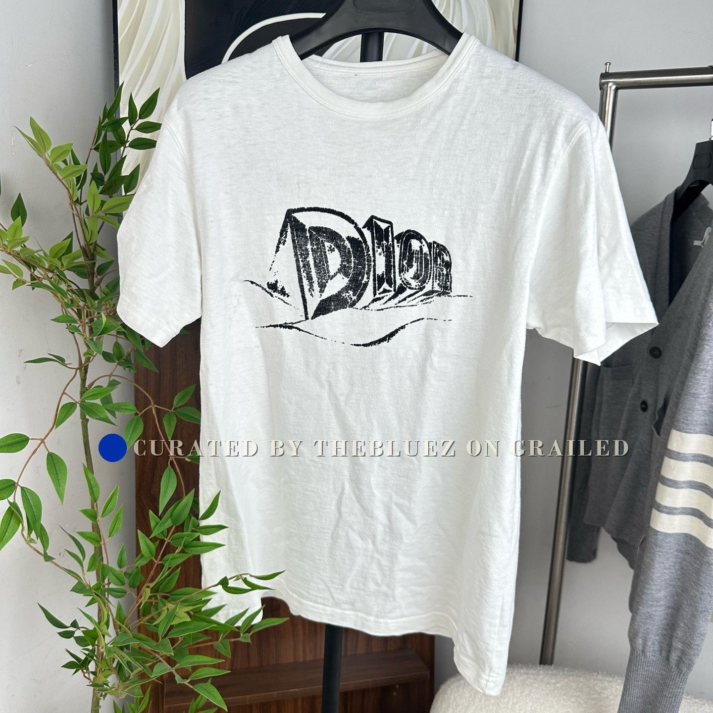 Dior Dior Logo Print Relaxed Crewneck Short Sleeve Size US M / EU 48-50 / 2 - 1 Thumbnail