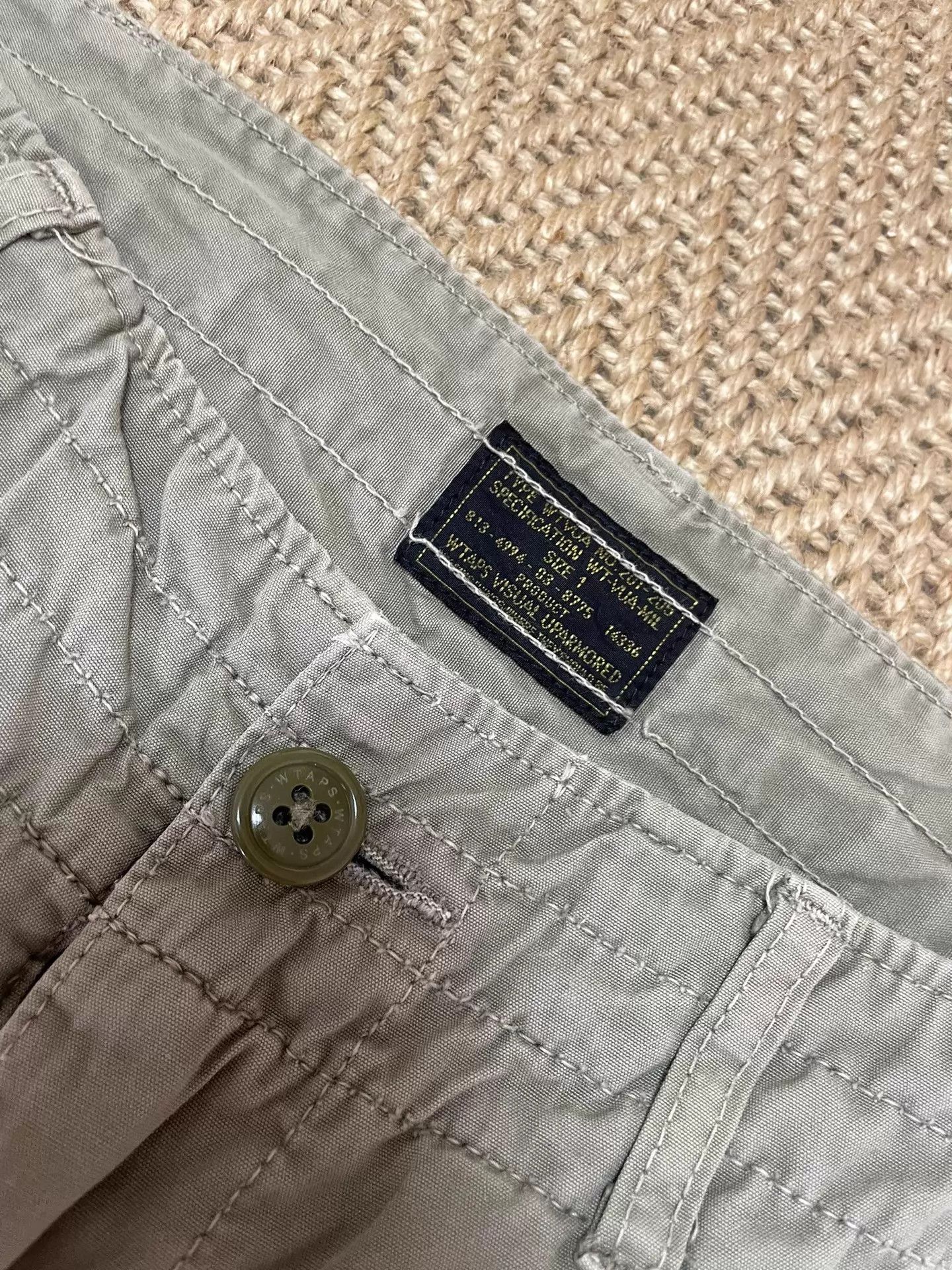 Wtaps WTAPS 13SS JUNGLE CHOPPED Wax Dyed Washed Olive 7/8 Short Size US 29 - 5 Thumbnail