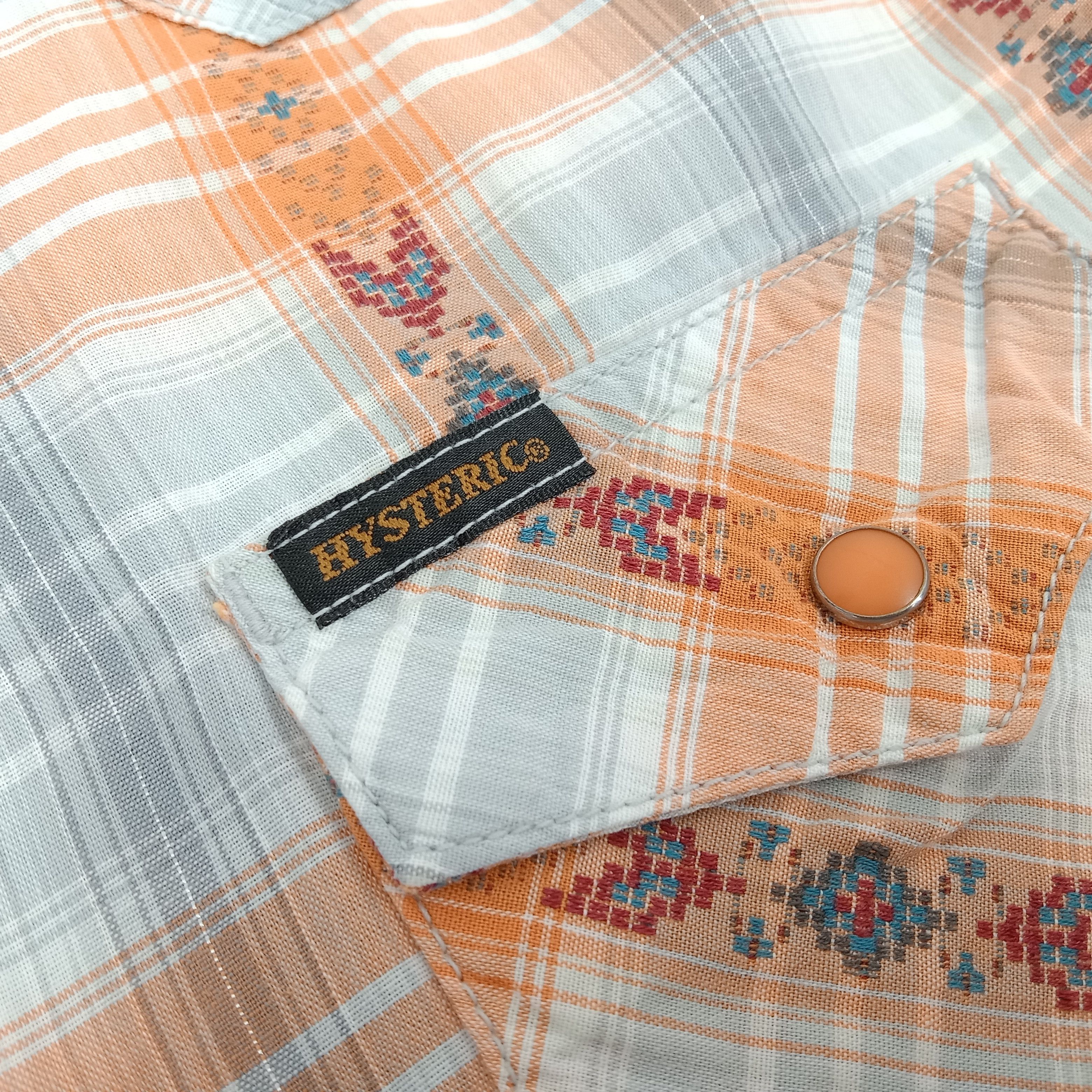Hysteric Glamour × Japanese Brand × Vintage Hysteric Glamour Japanese Brand Double Pocket Design Shirt Size US L / EU 52-54 / 3 - 6 Thumbnail