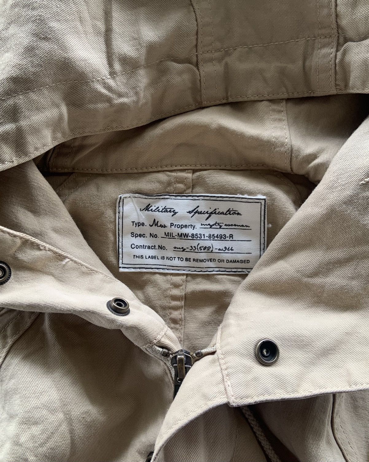 If Six Was Nine × Japanese Brand × Le Grande Bleu (L.G.B.) 1990s Mighty Women Military Unique Jacket Made In Japan Size US M / EU 48-50 / 2 - 4 Thumbnail