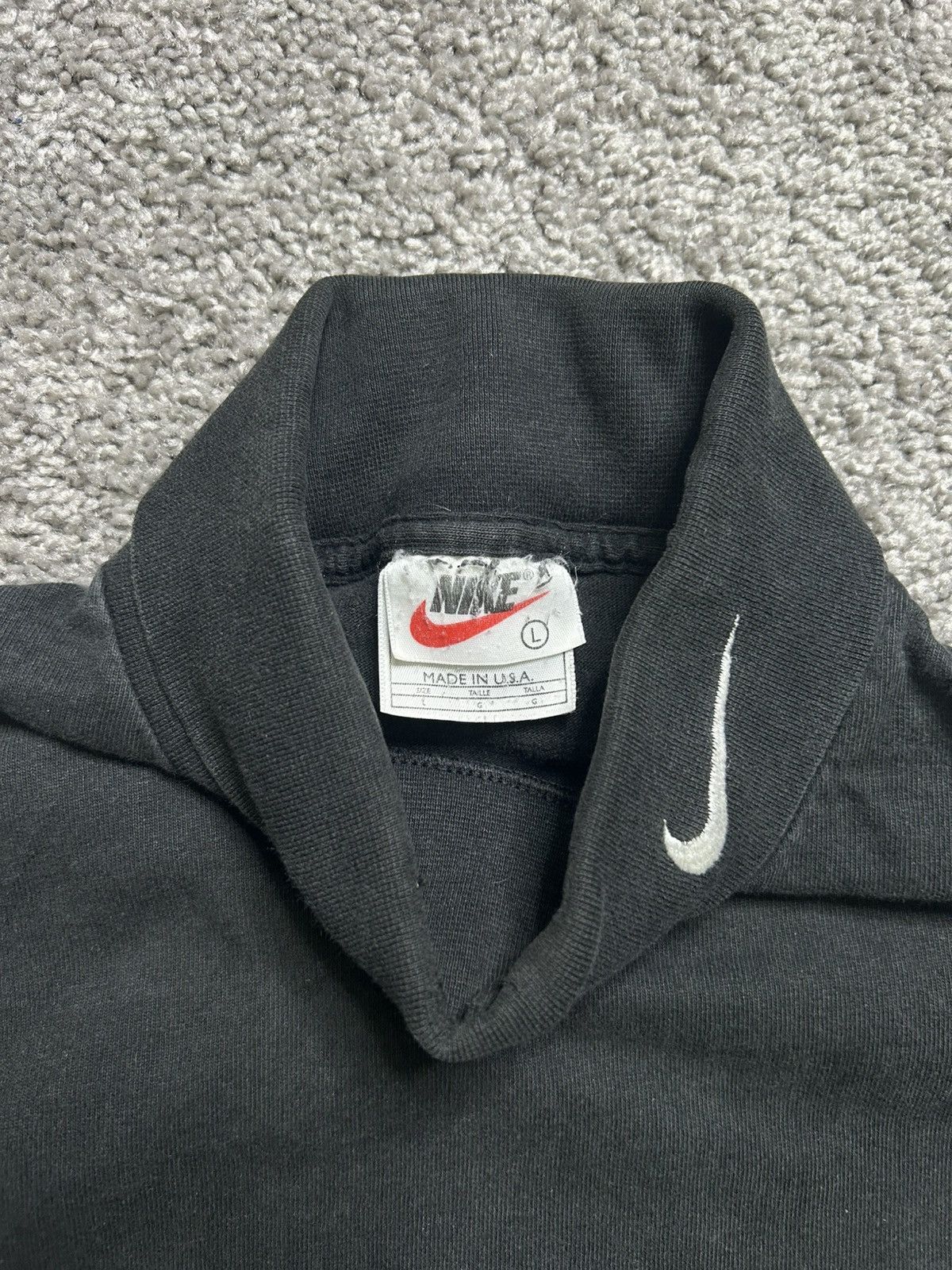 Nike Vintage 90s Nike Turtle Neck Crew Long Sleeve Made in USA Size US L / EU 52-54 / 3 - 3 Thumbnail