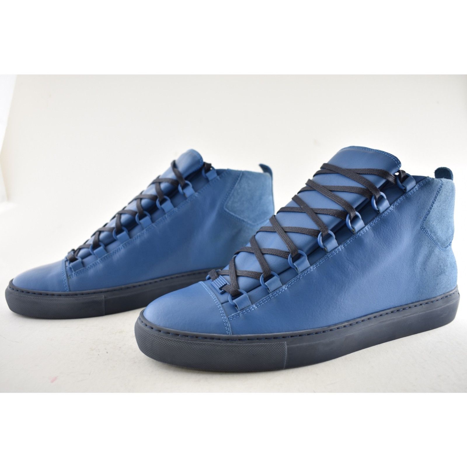 Balenciaga Balenciaga Mens Arena Blue Suede High Top Sneaker 43 10 Size US 10 / EU 43 - 9 Thumbnail