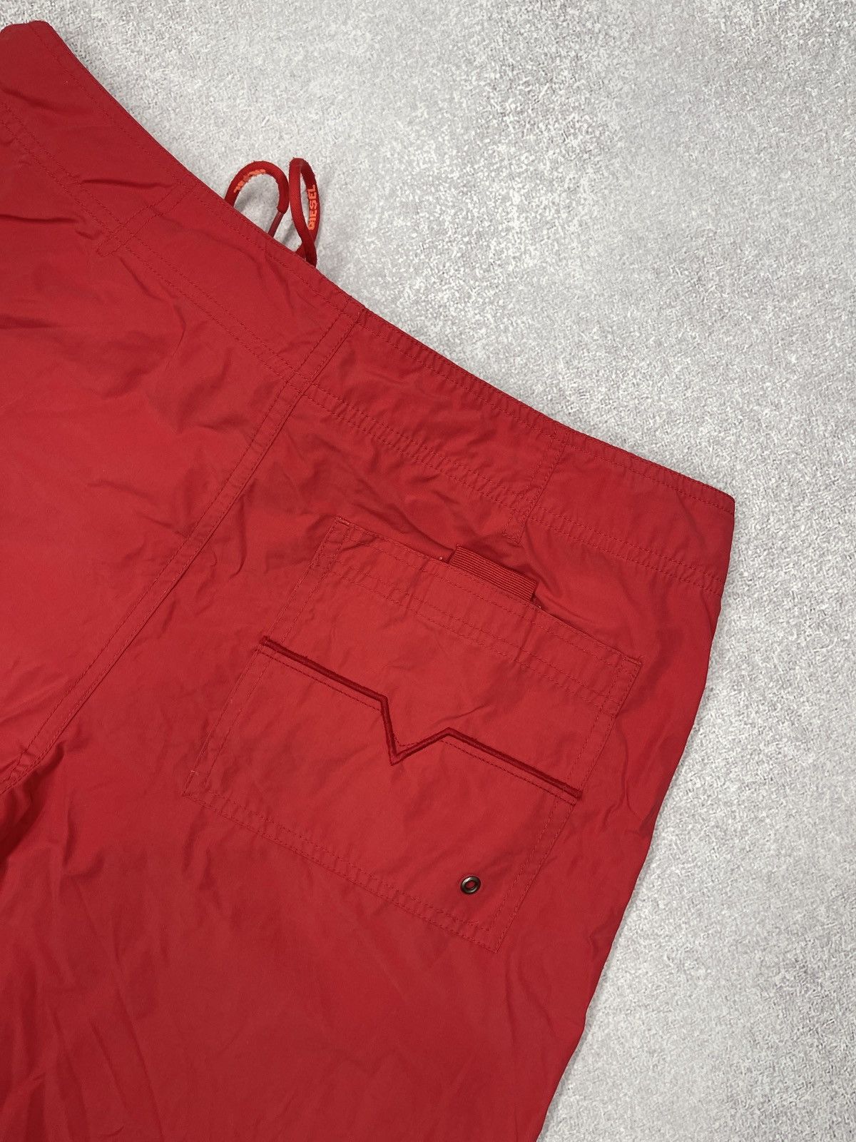 Diesel Mens Diesel Swimwear Shorts Red Big Logo Size L Size US 34 / EU 50 - 6 Thumbnail