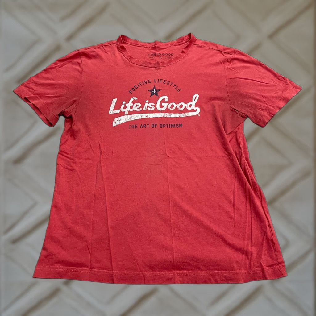 Life is Good Life Is Good Crusher Tee T-Shirt Mens Small Red Crew Neck Short Sleeve Casual Tee Size US S / EU 44-46 / 1 - 1 Thumbnail