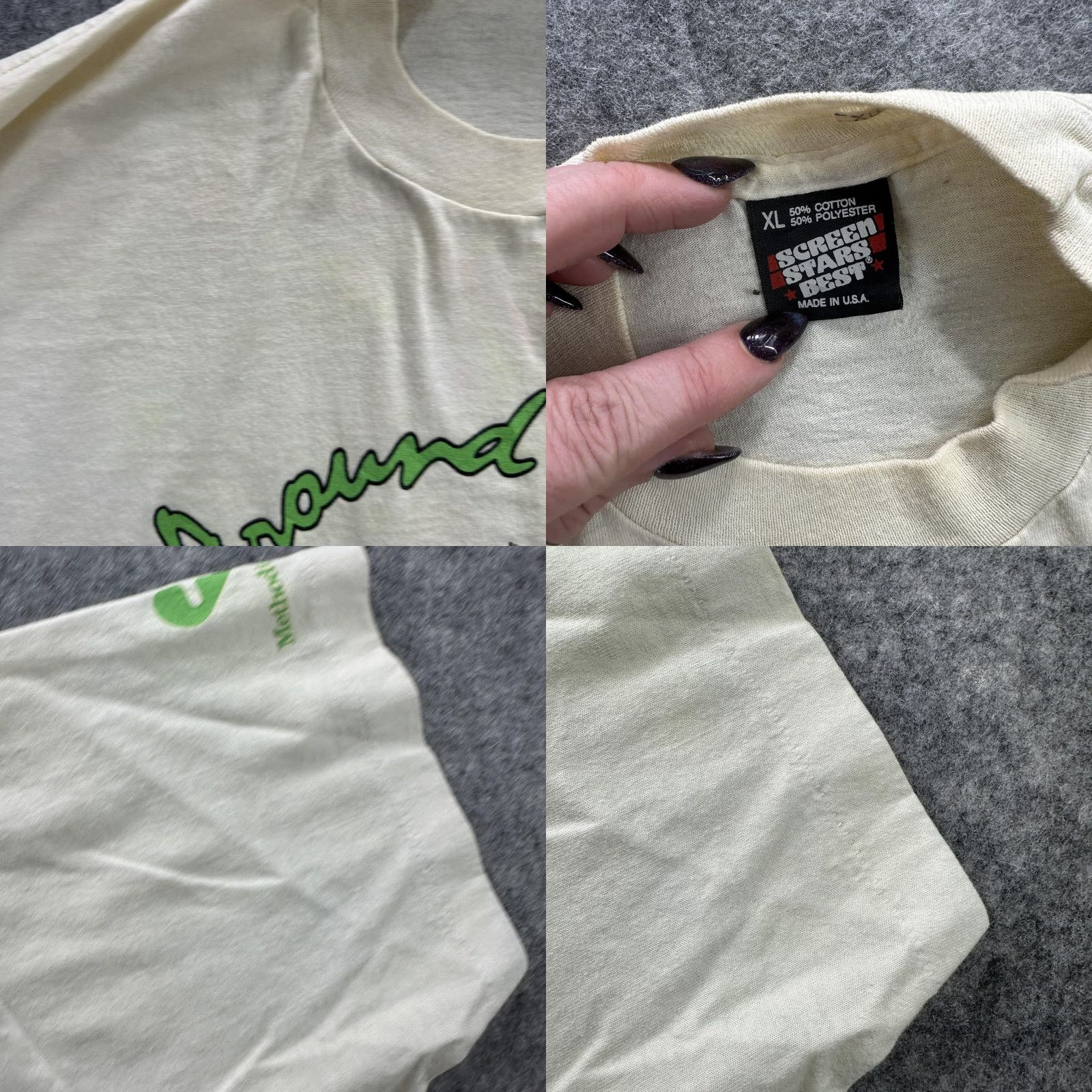 Vintage VINTAGE Screen Stars Best Around Mound Shirt Mens XL White 5th Anniversary 1990 Run Sail Lake 90s Shirt Size US XL / EU 56 / 4 - 8 Thumbnail
