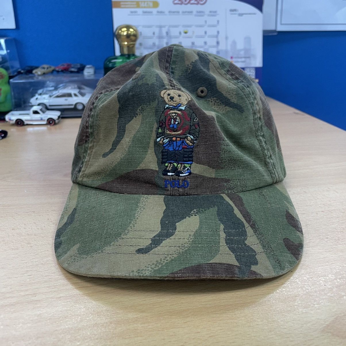 Polo Ralph Lauren Polo RL Bear Camo Hat Size ONE SIZE - 1 Thumbnail