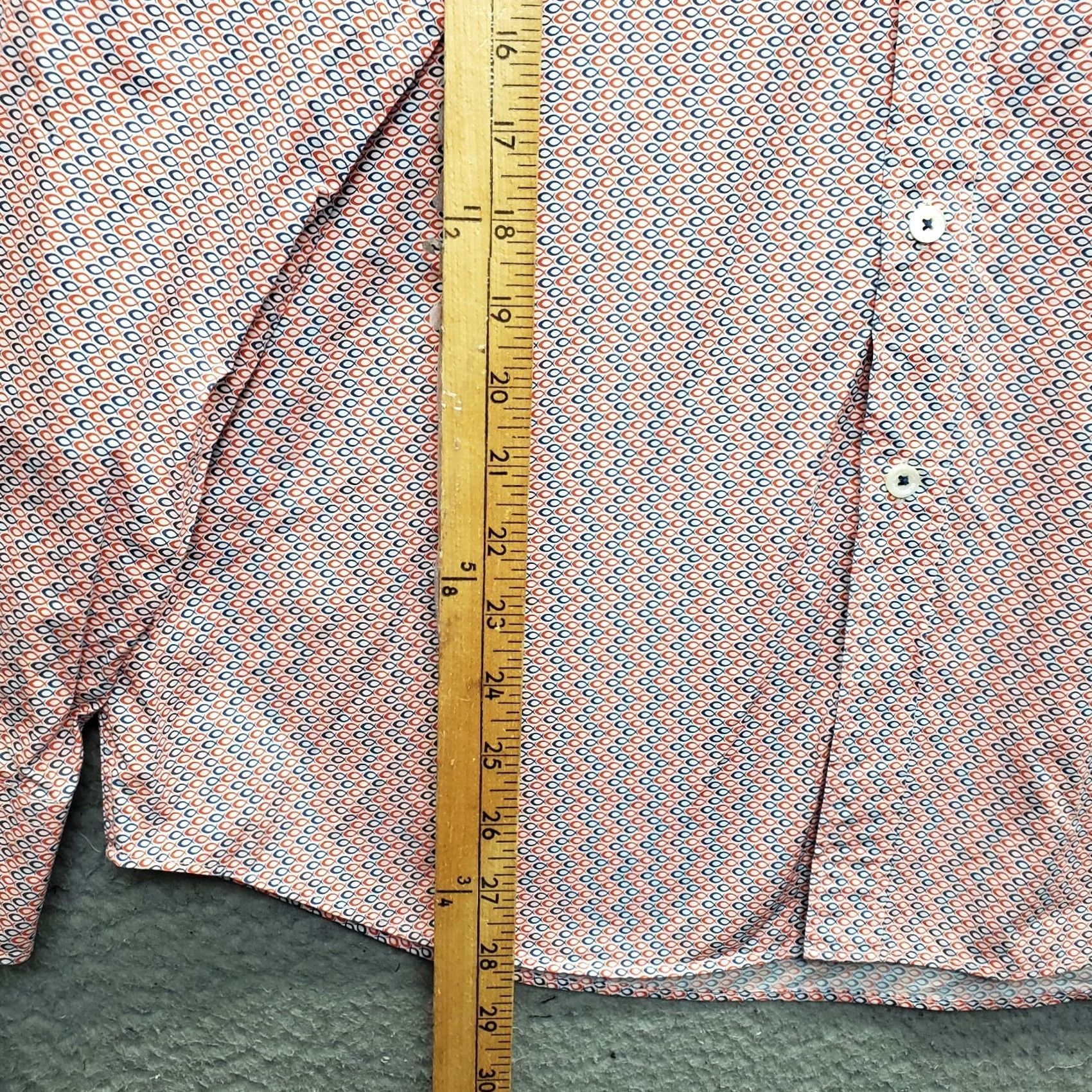 BUGATCHI Bugatchi Mens L Multi Patterned Long Sleeve Button-Up Shirt Size US L / EU 52-54 / 3 - 3 Thumbnail