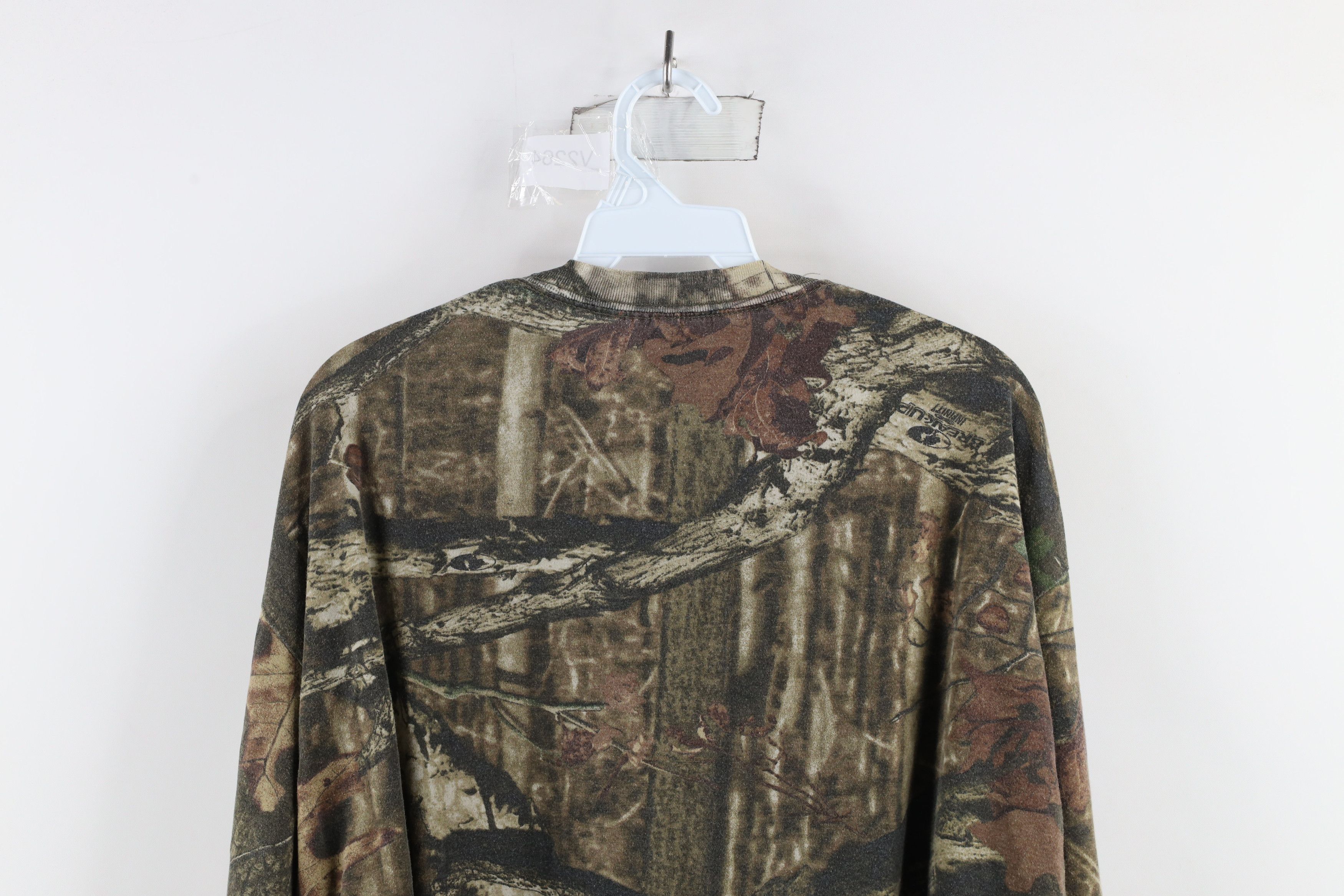 Mossy Oaks × Vintage Vintage Mossy Oak Camouflage Long Sleeve T-Shirt Cotton Size US XL / EU 56 / 4 - 8 Thumbnail
