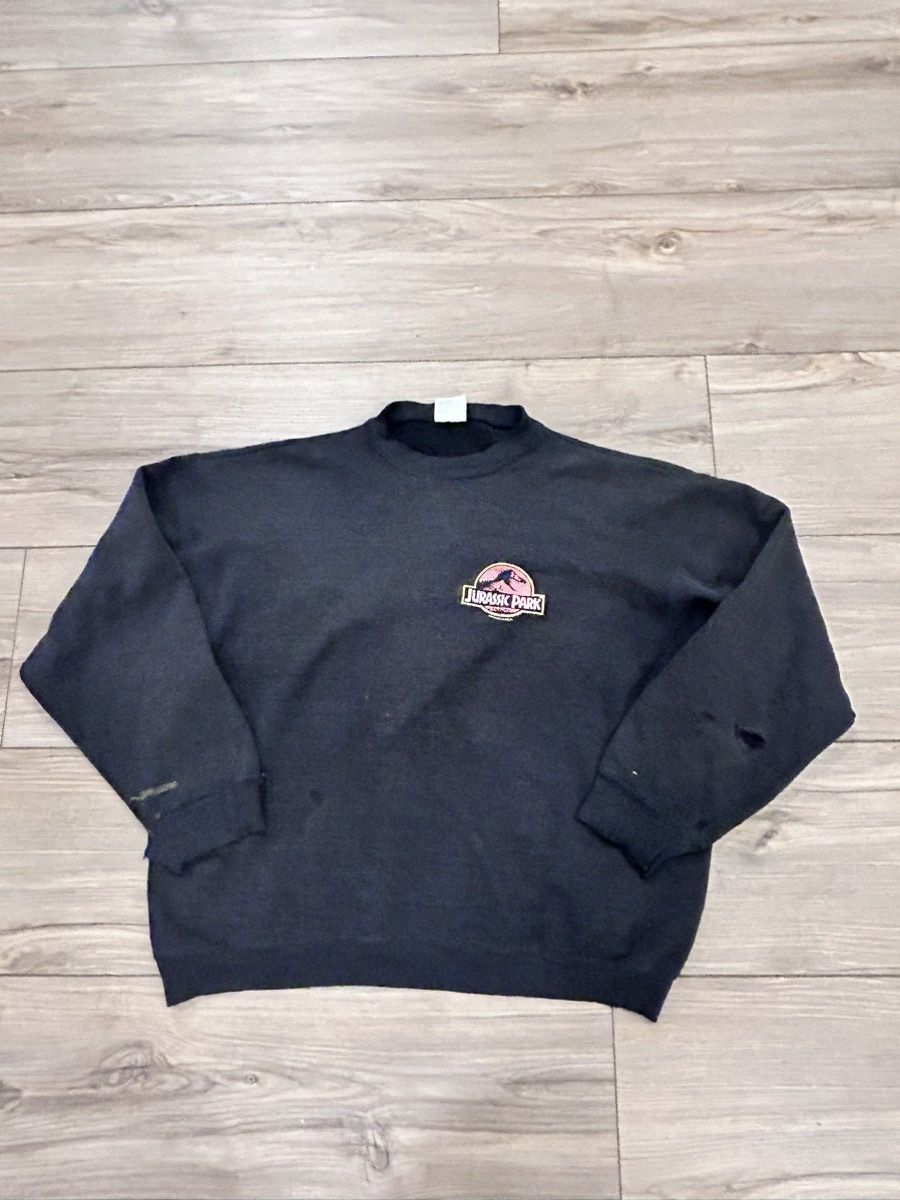 Tultex Thrashed Jurassic Park black sweatshirt Size US XL / EU 56 / 4 - 1 Thumbnail