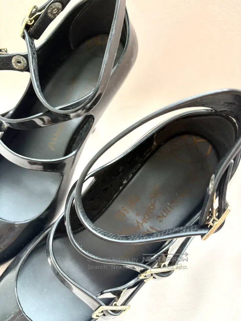 Vivienne Westwood Vivienne Westwood Black Mary Jane Jelly Heel High Heels Size US 8.5 / IT 38.5 - 5 Thumbnail